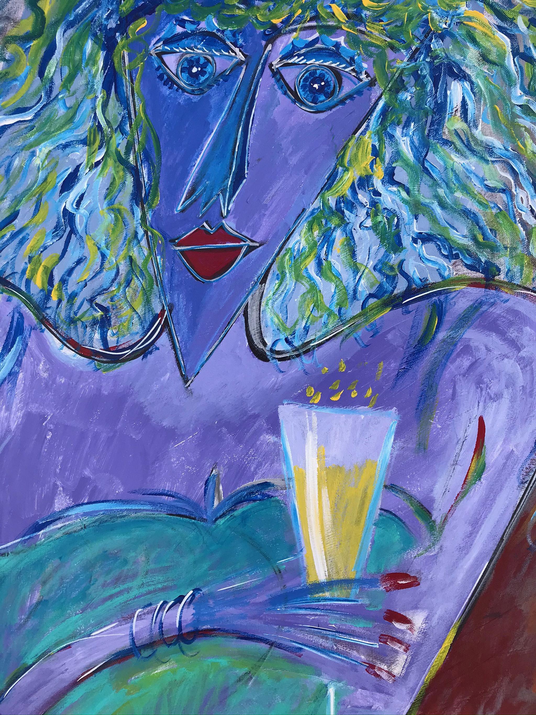 R. Poch  DONNA  Lola   pittura acrilica - Painting Contemporaneo di Ramon Poch