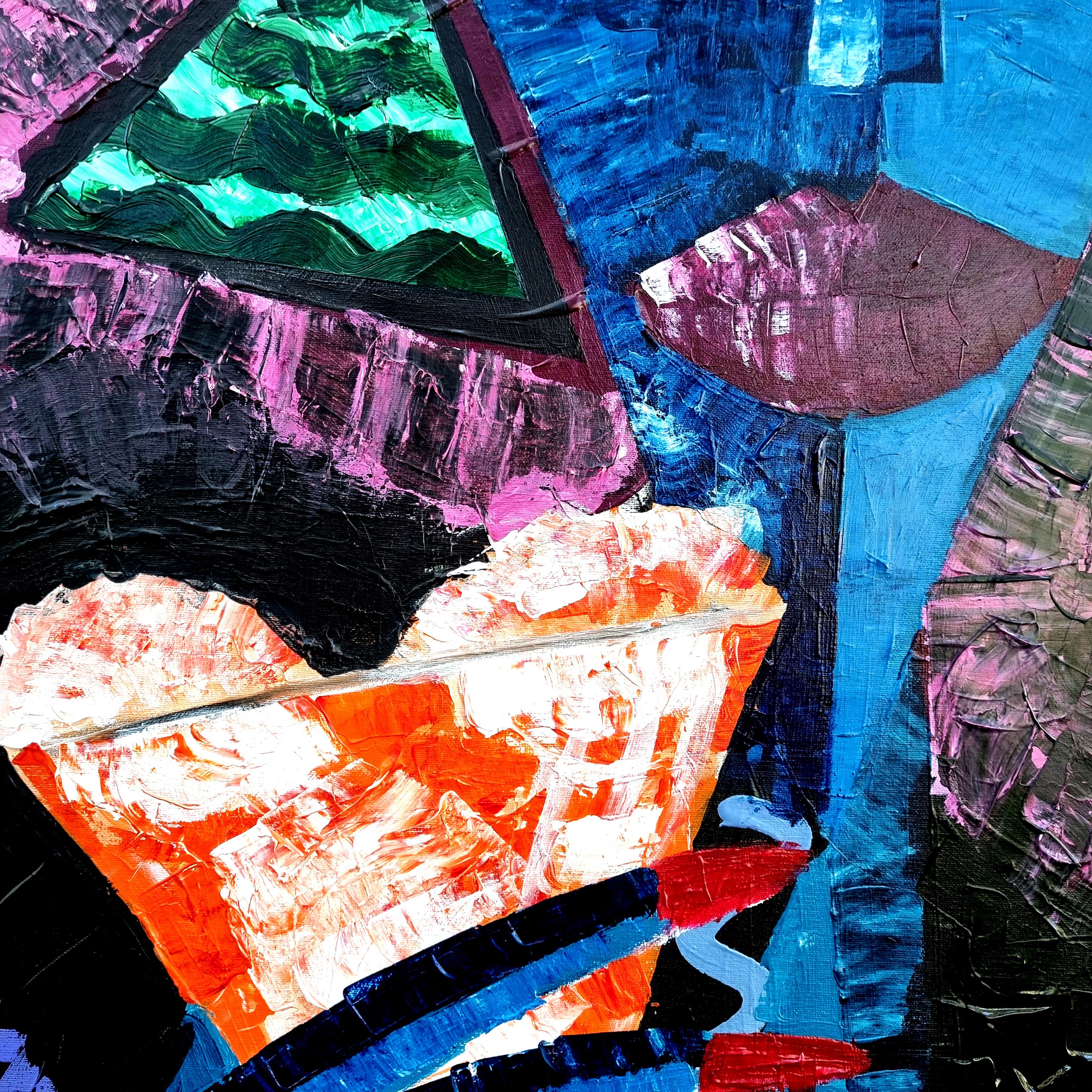 R Poch Women 100, R. DE COPAS 3... 120 x 120 cm Original-Acrylgemälde im Angebot 4