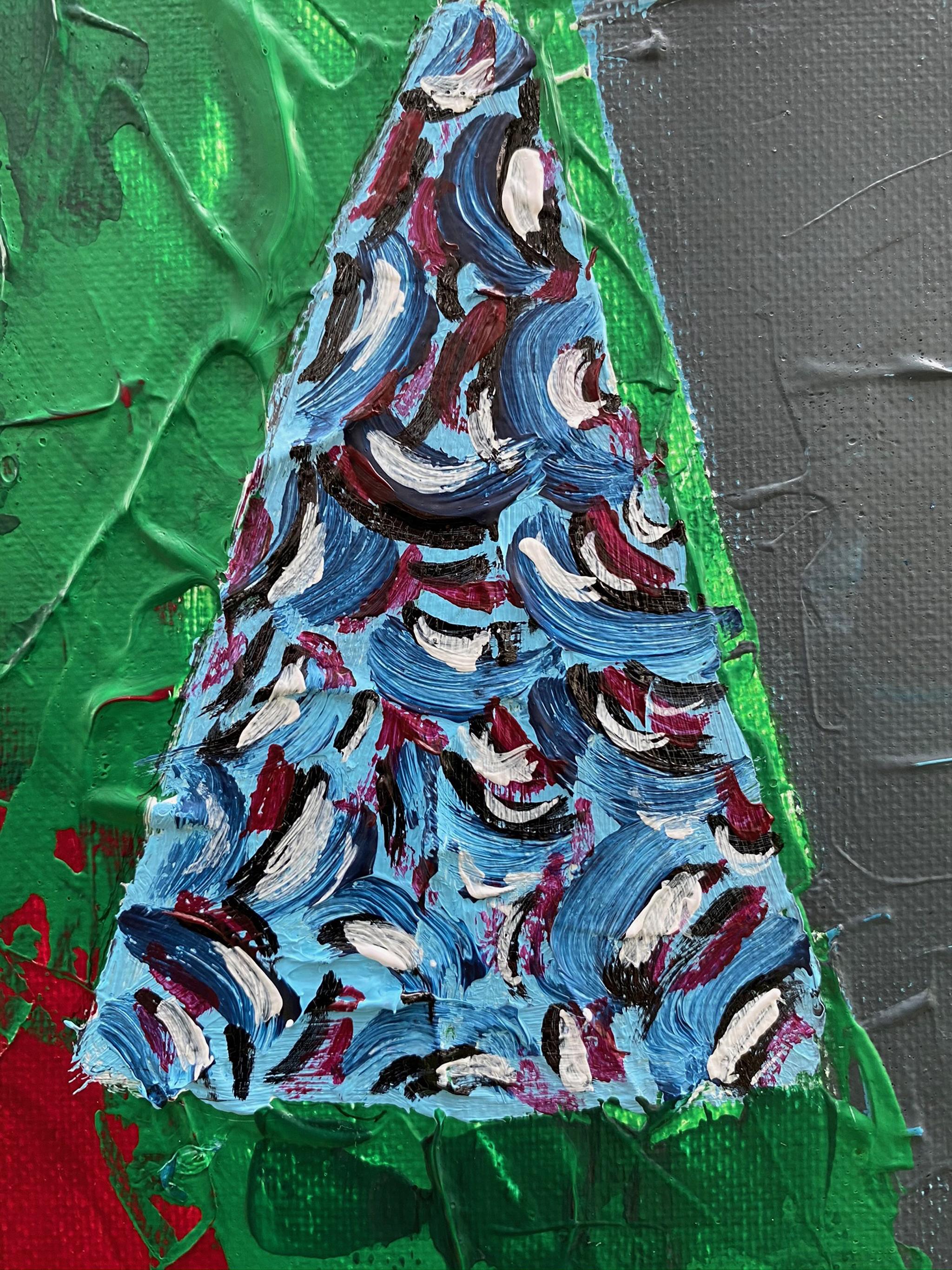 R. Poch   Frauen  Pamela  Blau  Rot  130 x 80 original im Angebot 1