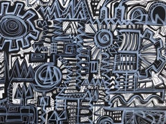 Ramon Poch Factory 25 original acrylic painting