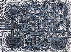 Ramon Poch Factory 25 original acrylic painting