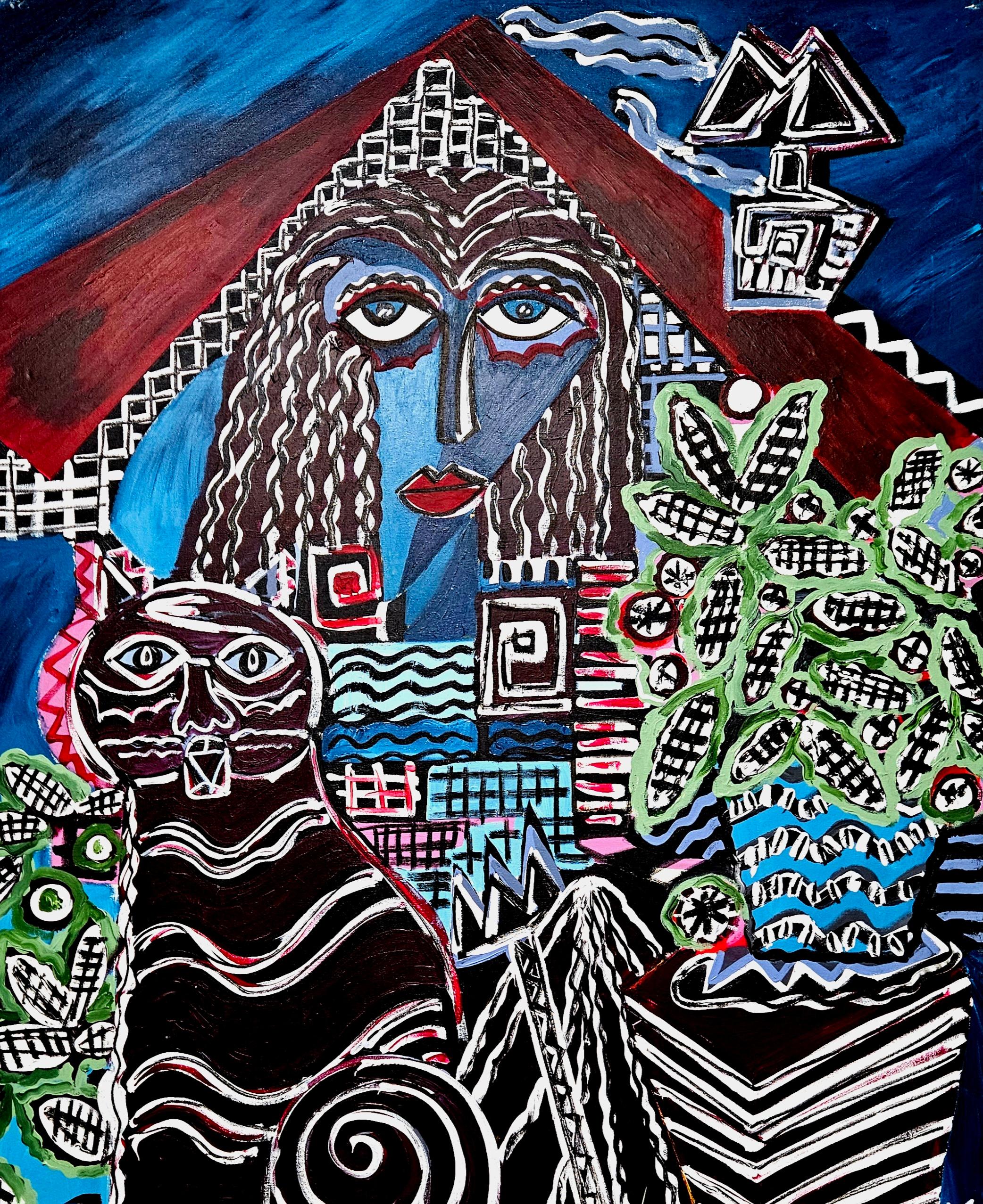 Ramon  Poch 172  original acrylic painting 110x150cm