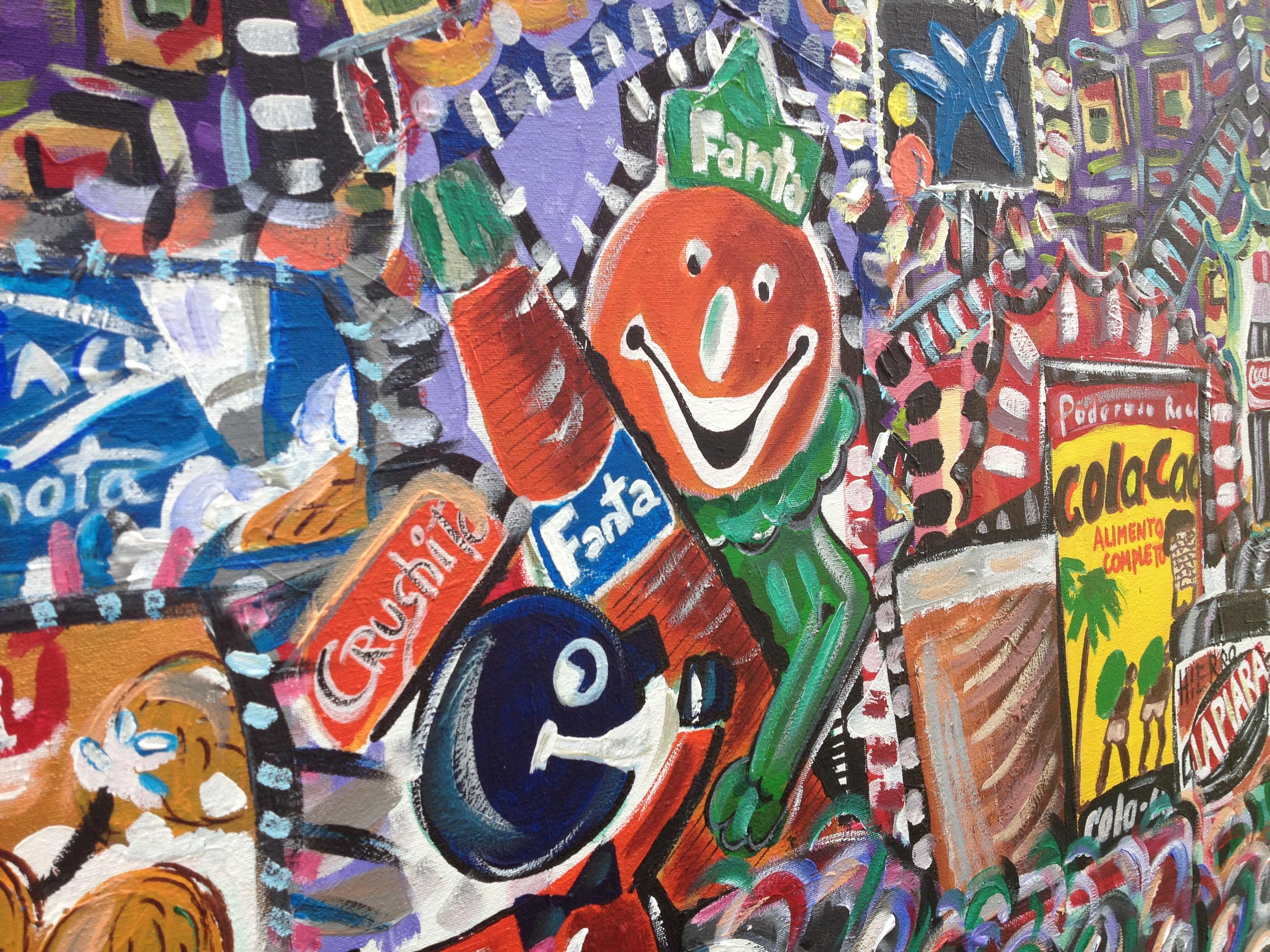 Ramon Poch 18 Publicidad  Acrylmalerei im Angebot 4