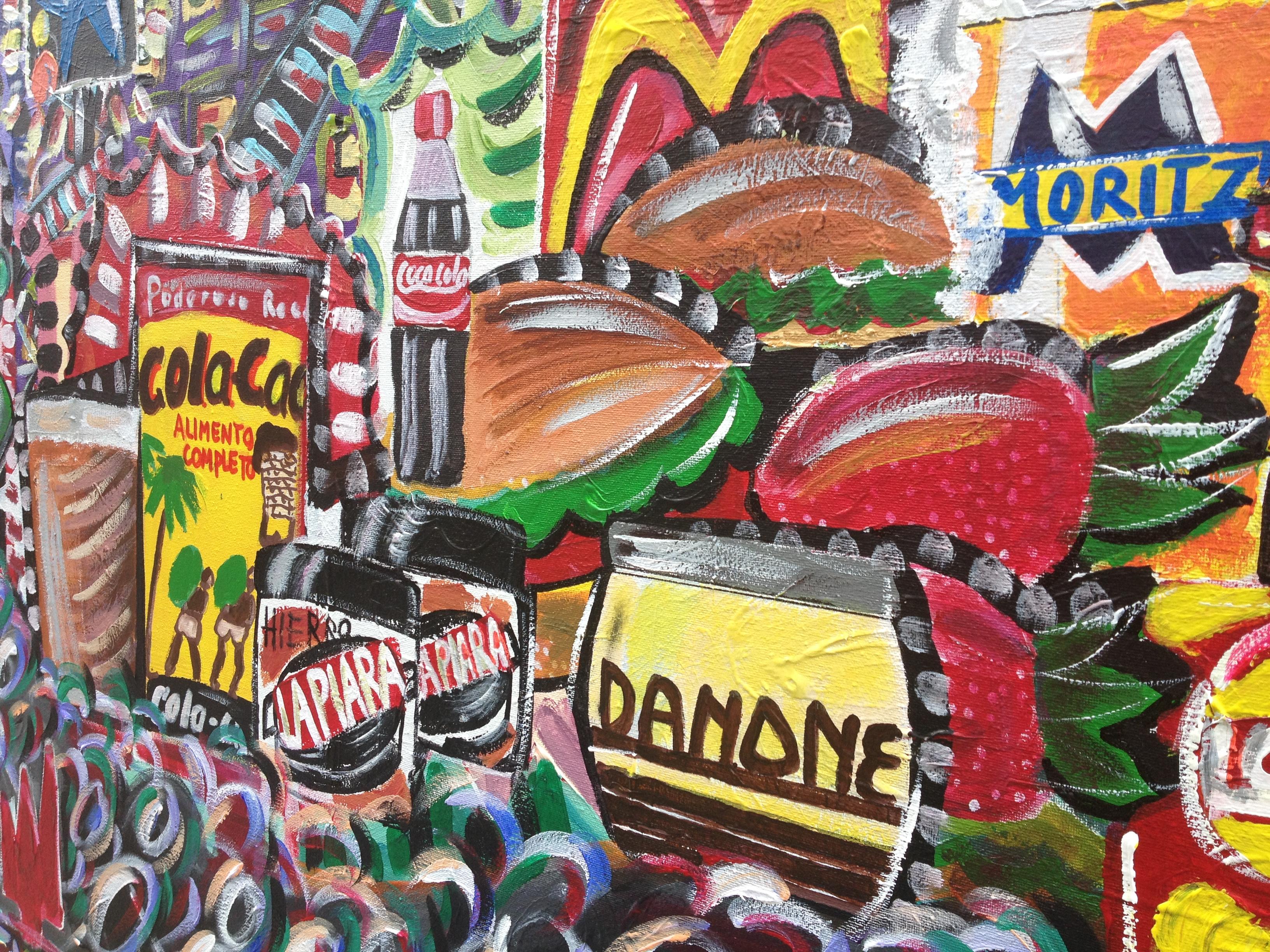 Ramon Poch 18 Publicidad  Acrylmalerei im Angebot 6