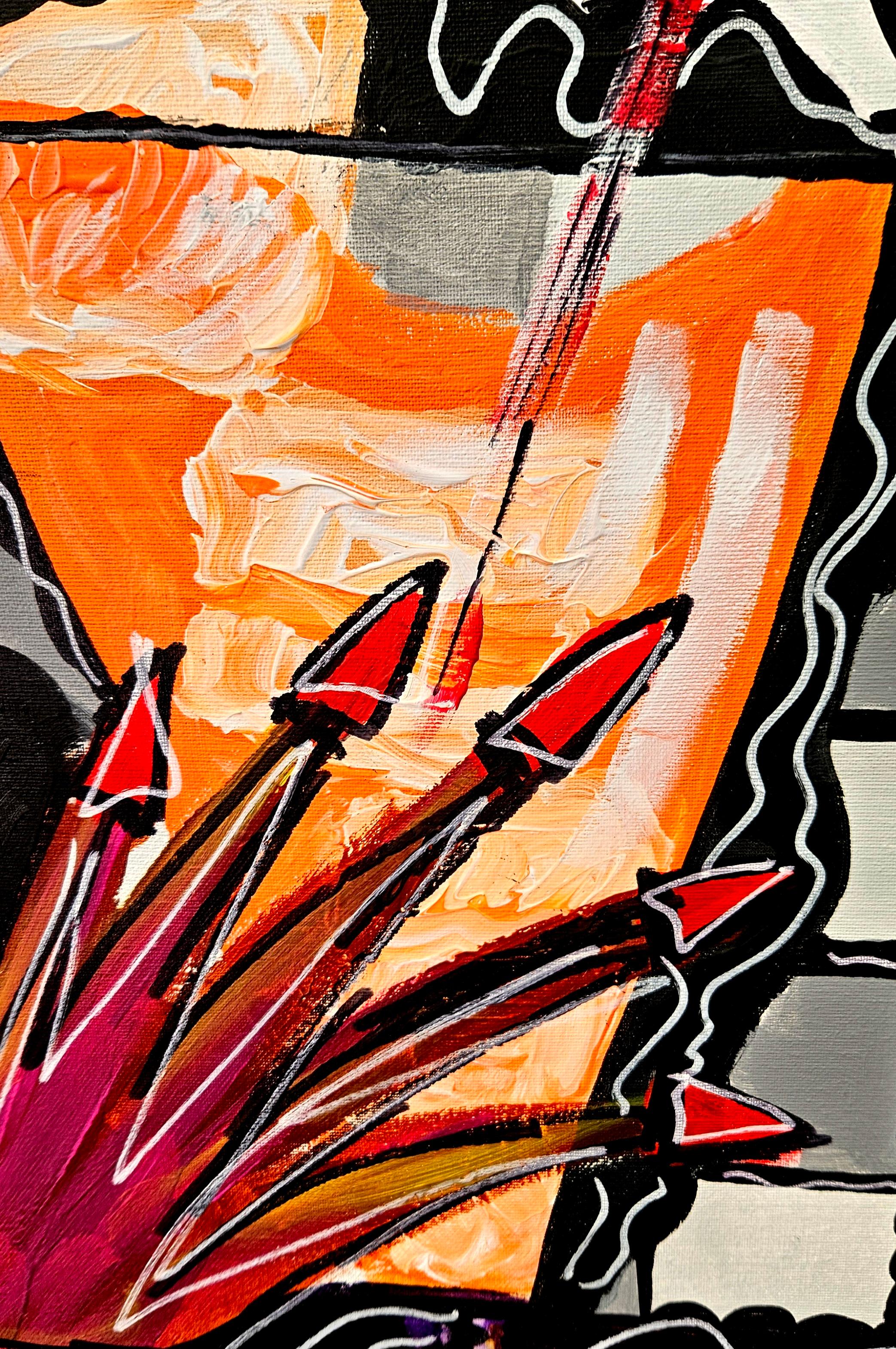 RAMON POCH 41 DE COPOAS Acrylgemälde im Angebot 1