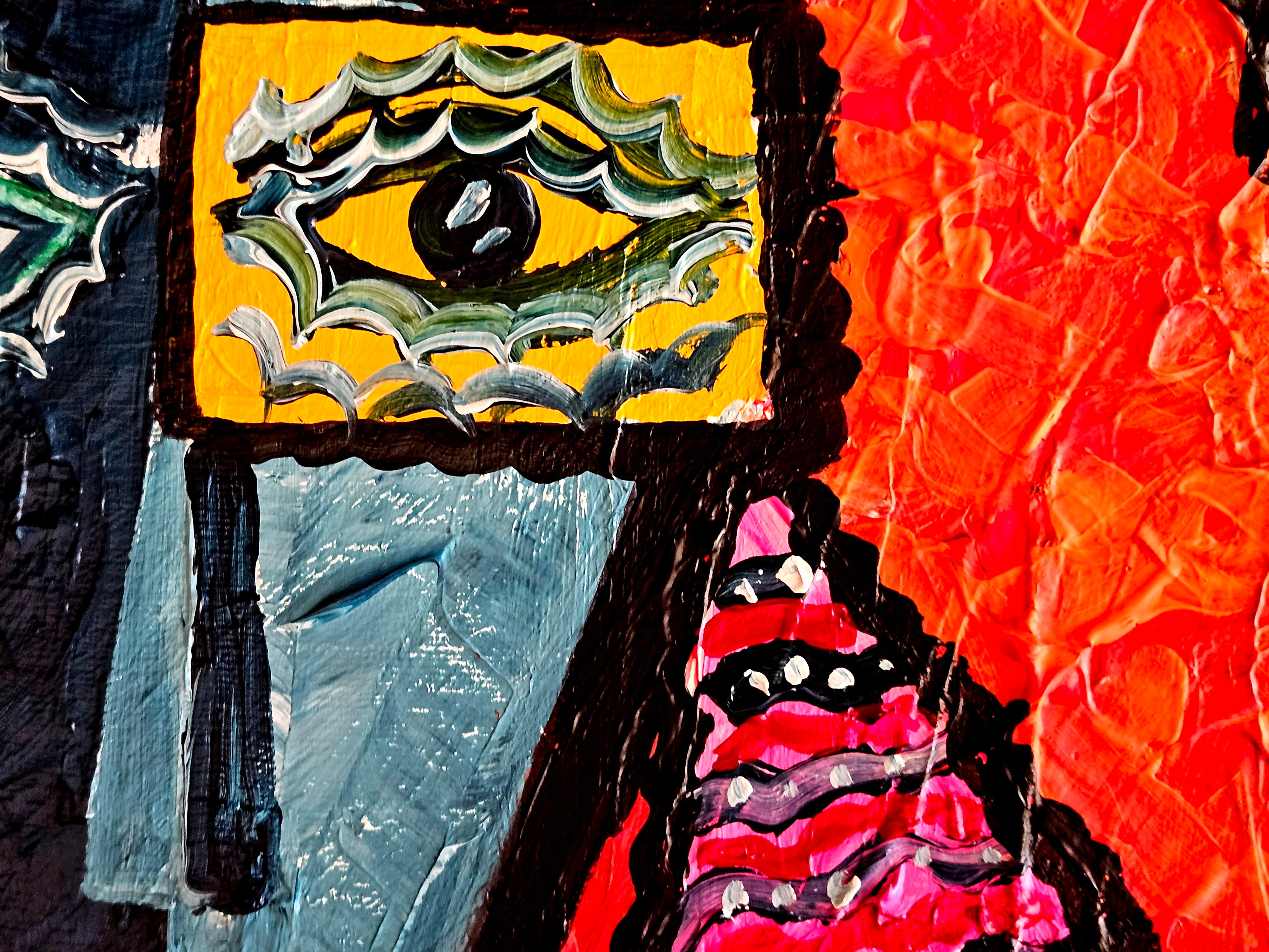 Ramon Poch 8specting Original-Acrylgemälde im Angebot 2