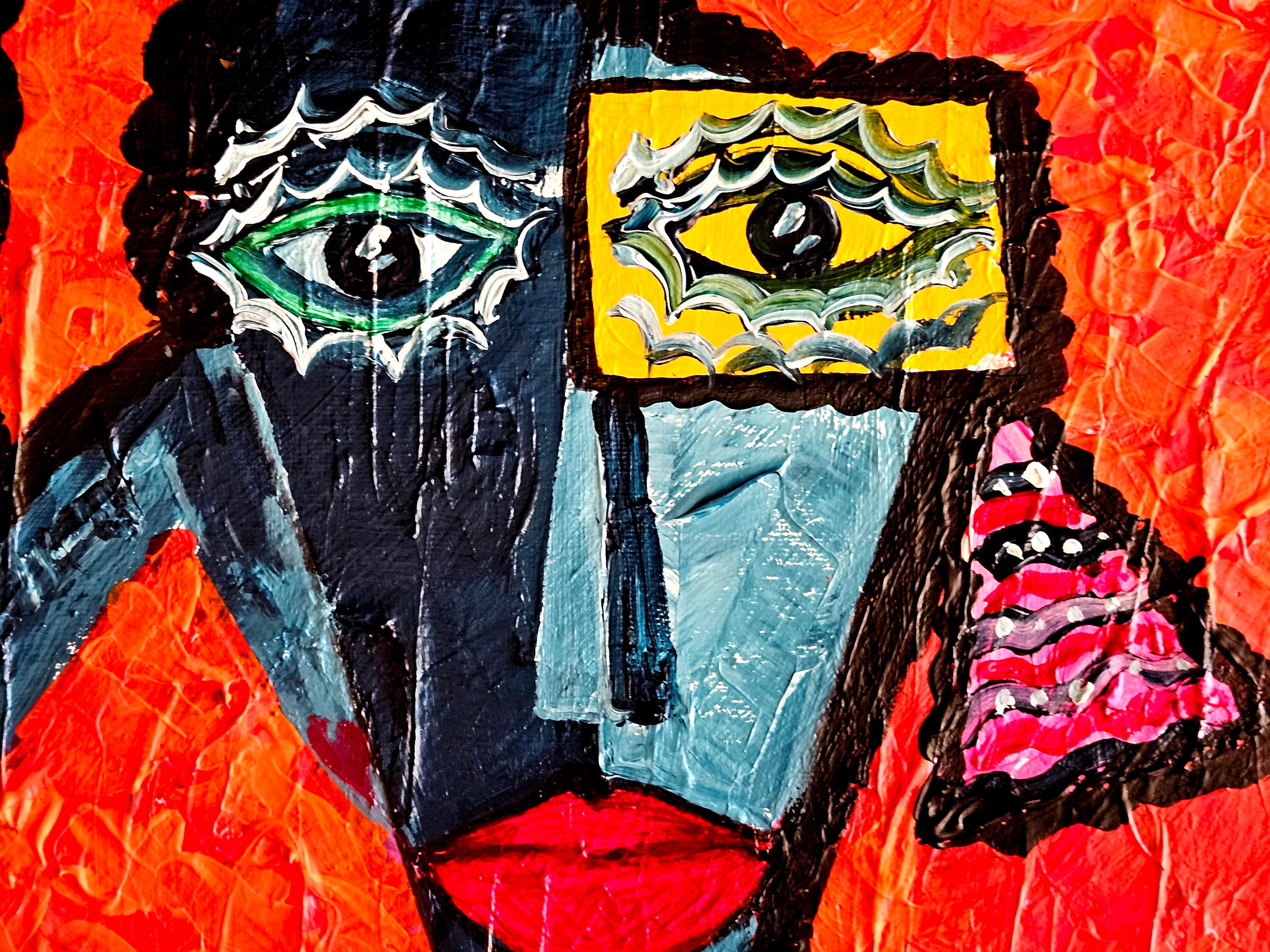 Ramon Poch 8specting Original-Acrylgemälde im Angebot 4