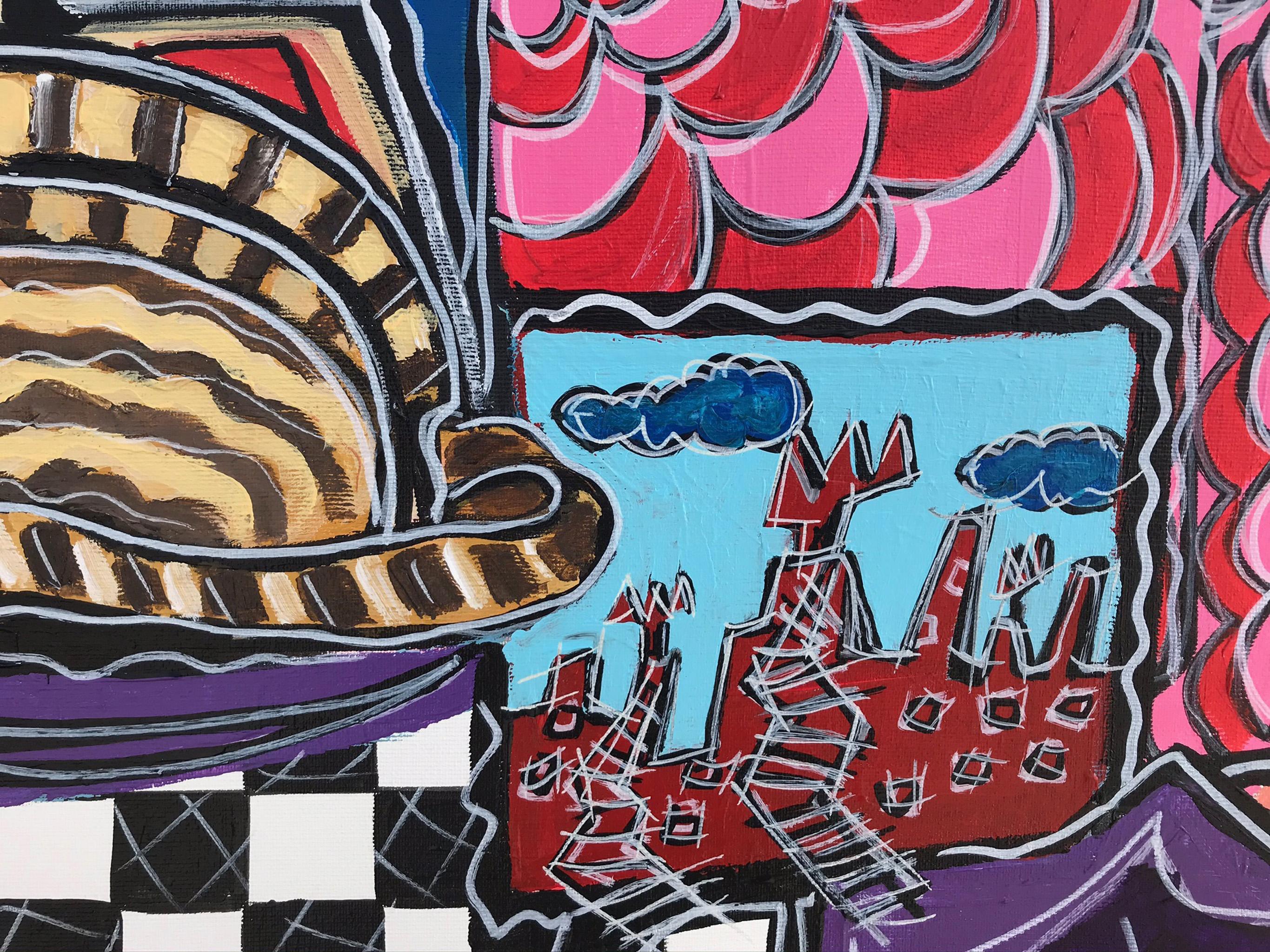Ramon Poch 9  Coppia con gatti 115 x 90 cm - pittura acrilica originale 4