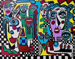 Ramon Poch Fiesta original acrylic painting