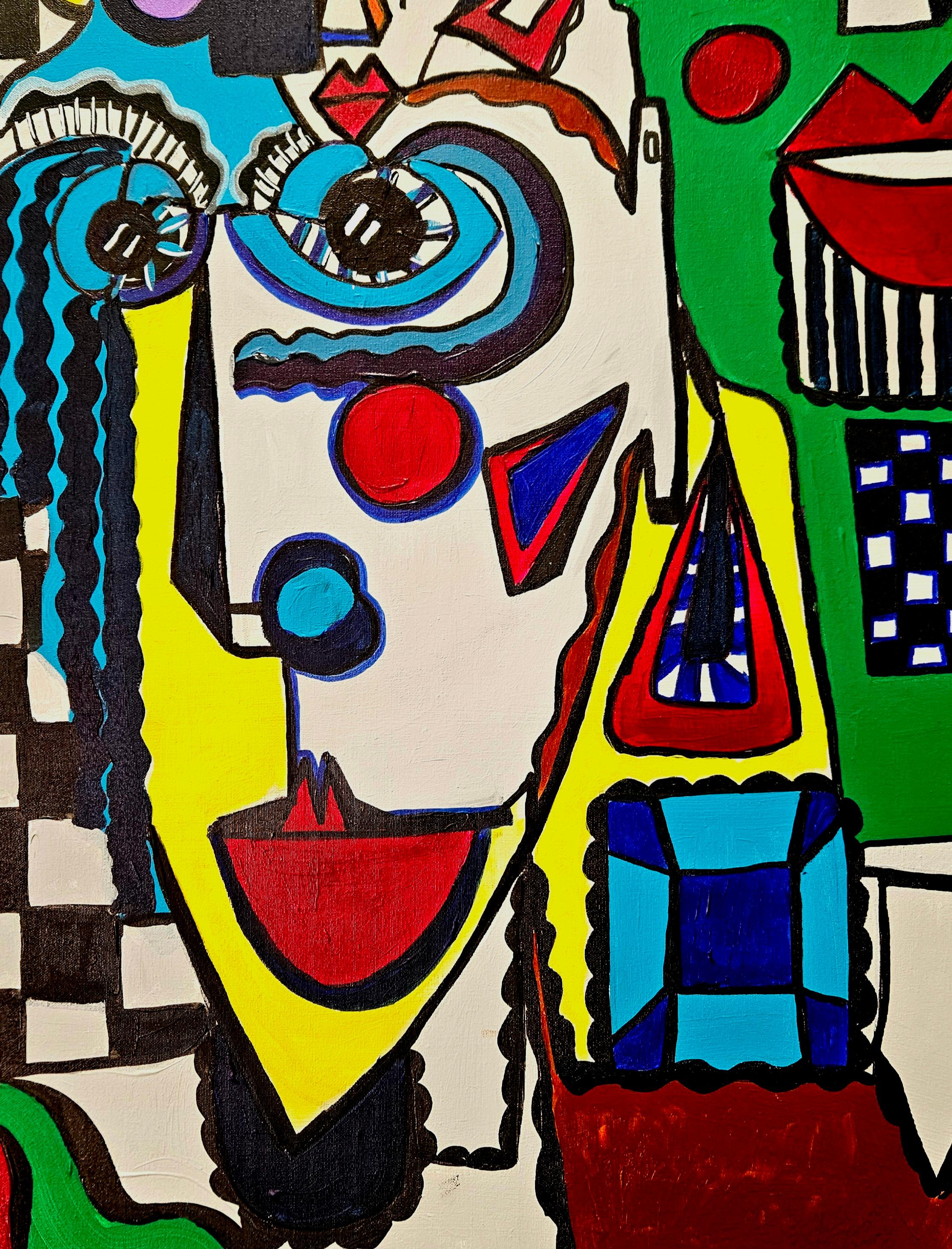 Ramon Poch Fiesta original acrylic painting For Sale 6