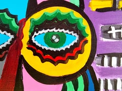 RAMON POCH FRIENDS 120 x 120 cm Original-Acrylgemälde