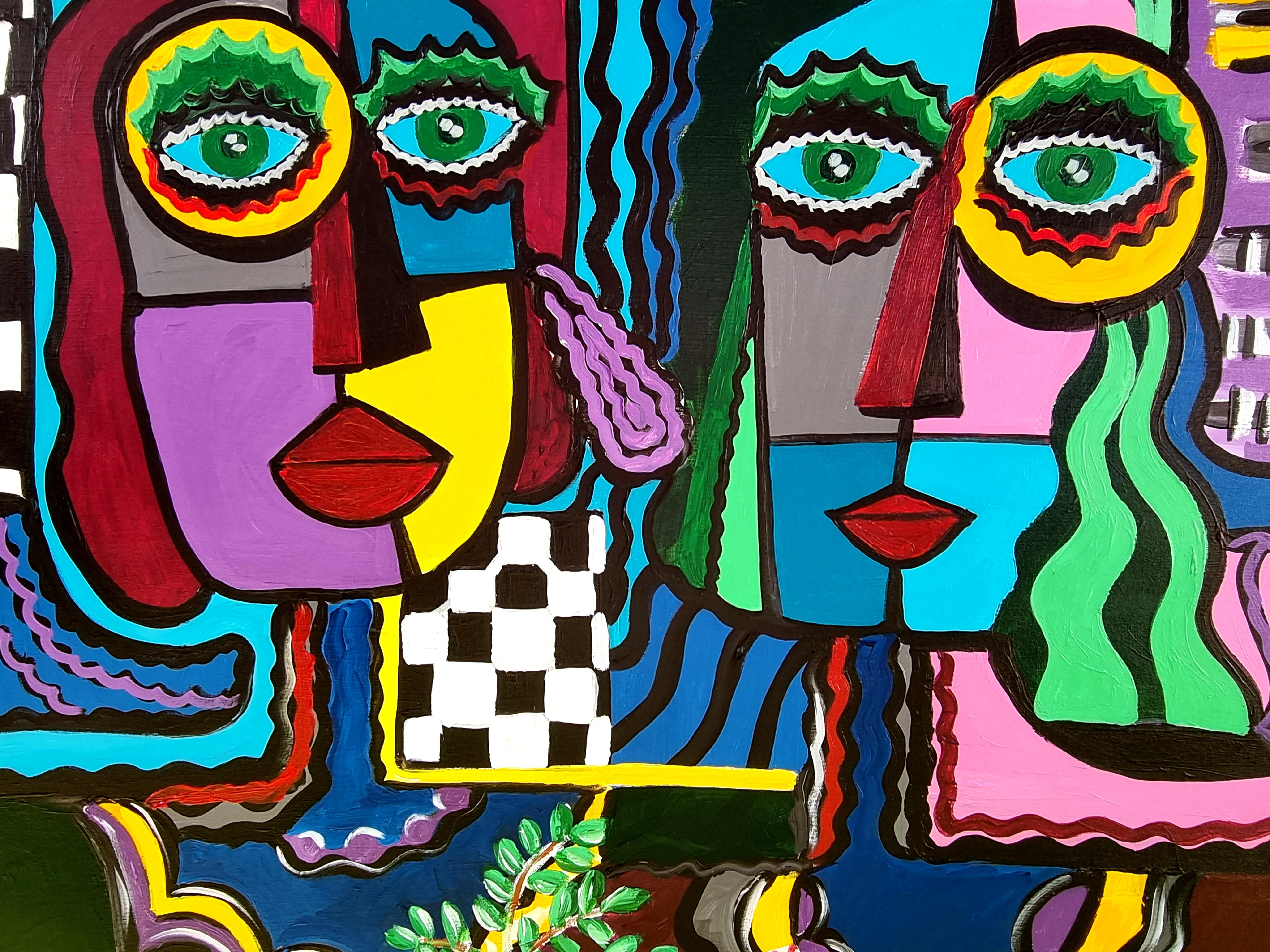 95- AMICI 120 x 120 cm. pittura acrilica originale

Nato a Badalona (Barcellona).
Fotografo e regista pubblicitario.
Socio fondatore della società di produzione pubblicitaria La Cosa de las Peliculas: 
Ha diretto spot pubblicitari per i migliori