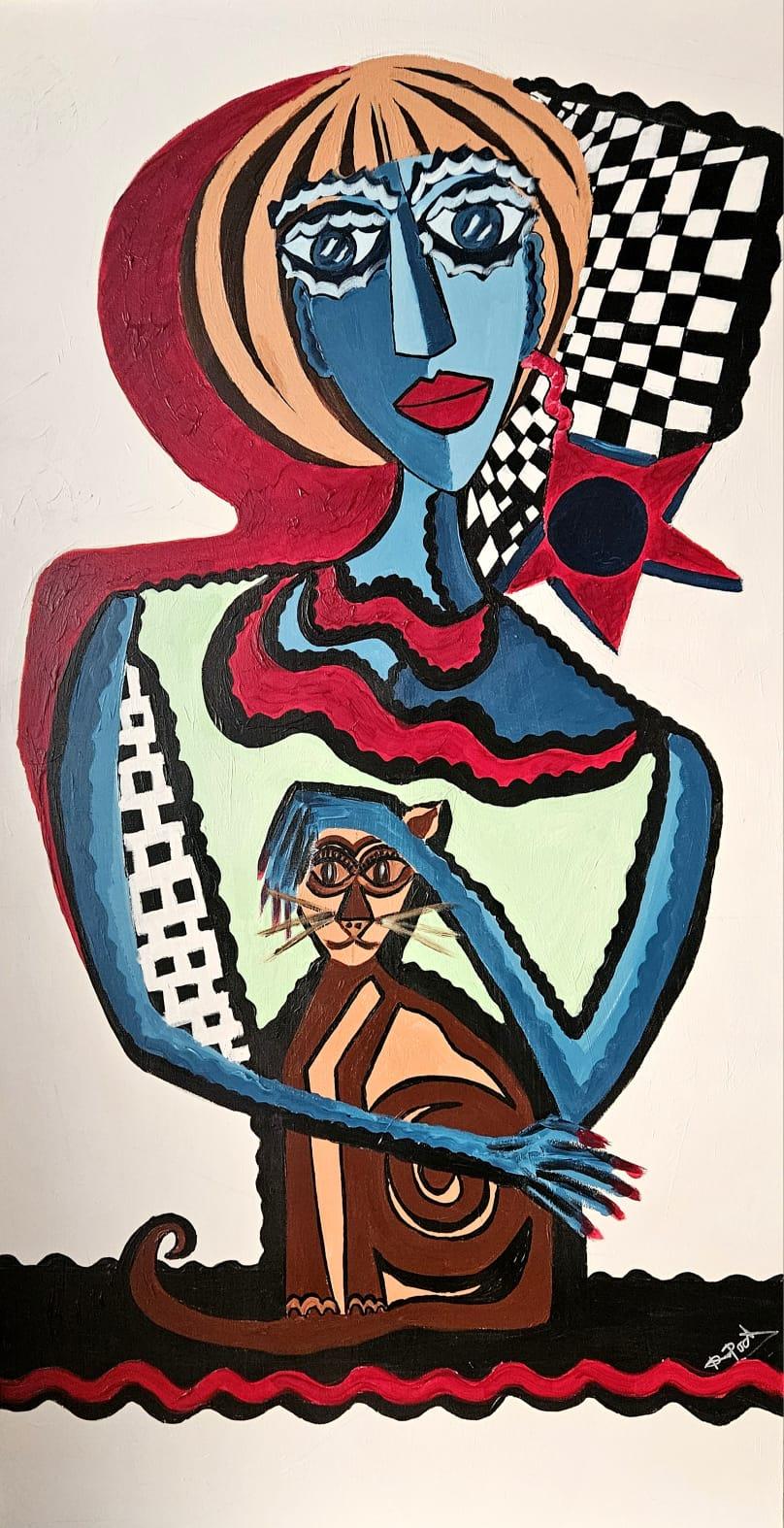  R. Poch. Original Acrylgemälde
Geboren in Badalona (Barcelona).
Fotograf und Werbefilmregisseur.
Gründungspartner der Werbeproduktionsfirma La Cosa de las Peliculas: 
Er hat für die besten nationalen und internationalen Marken Werbespots gedreht