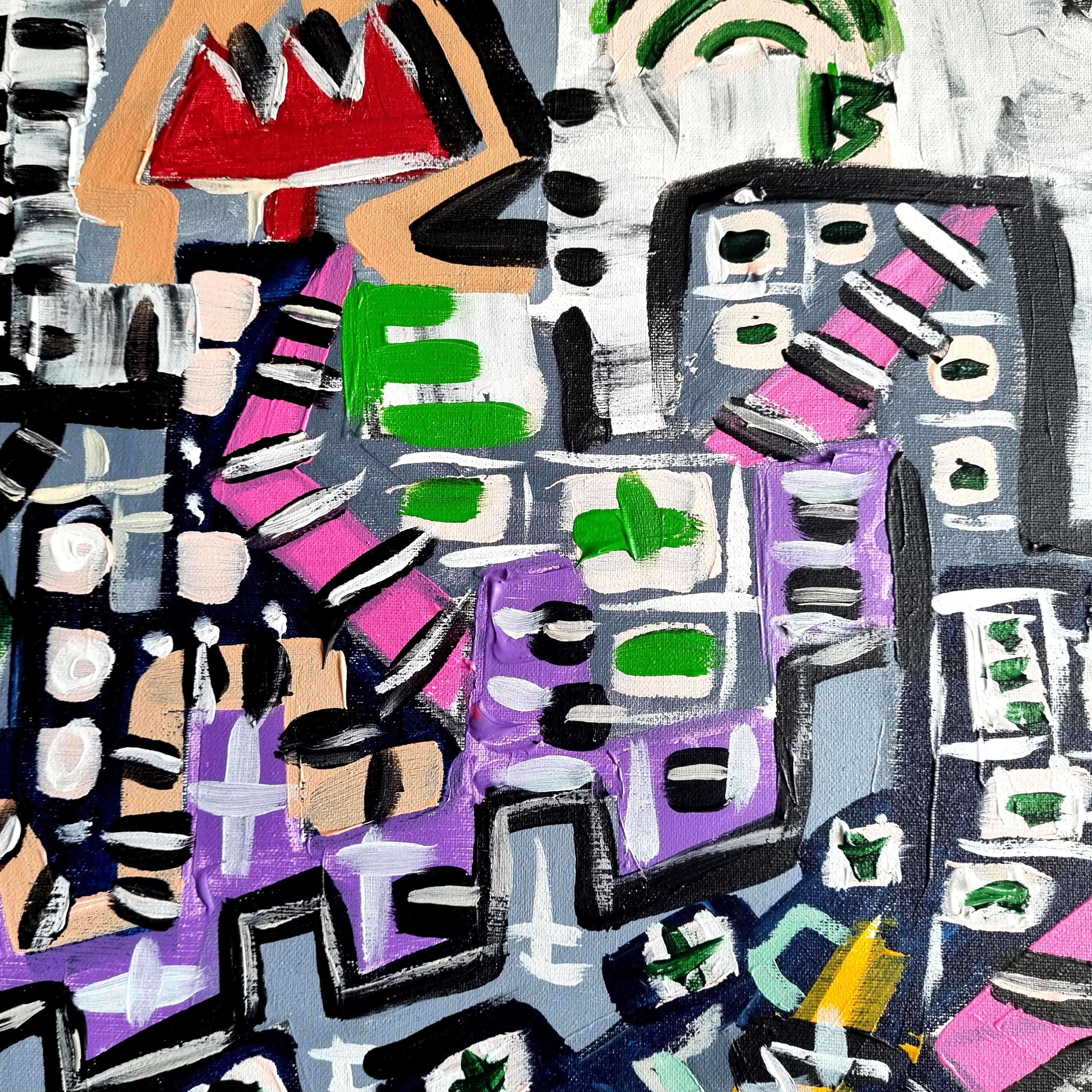 RAMON POCH  Labirinto 104. LAVERINTO   pittura acrilica in vendita 1