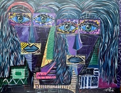 The Ramones portrait 163 peinture acrylique encadrée 100x130 cm