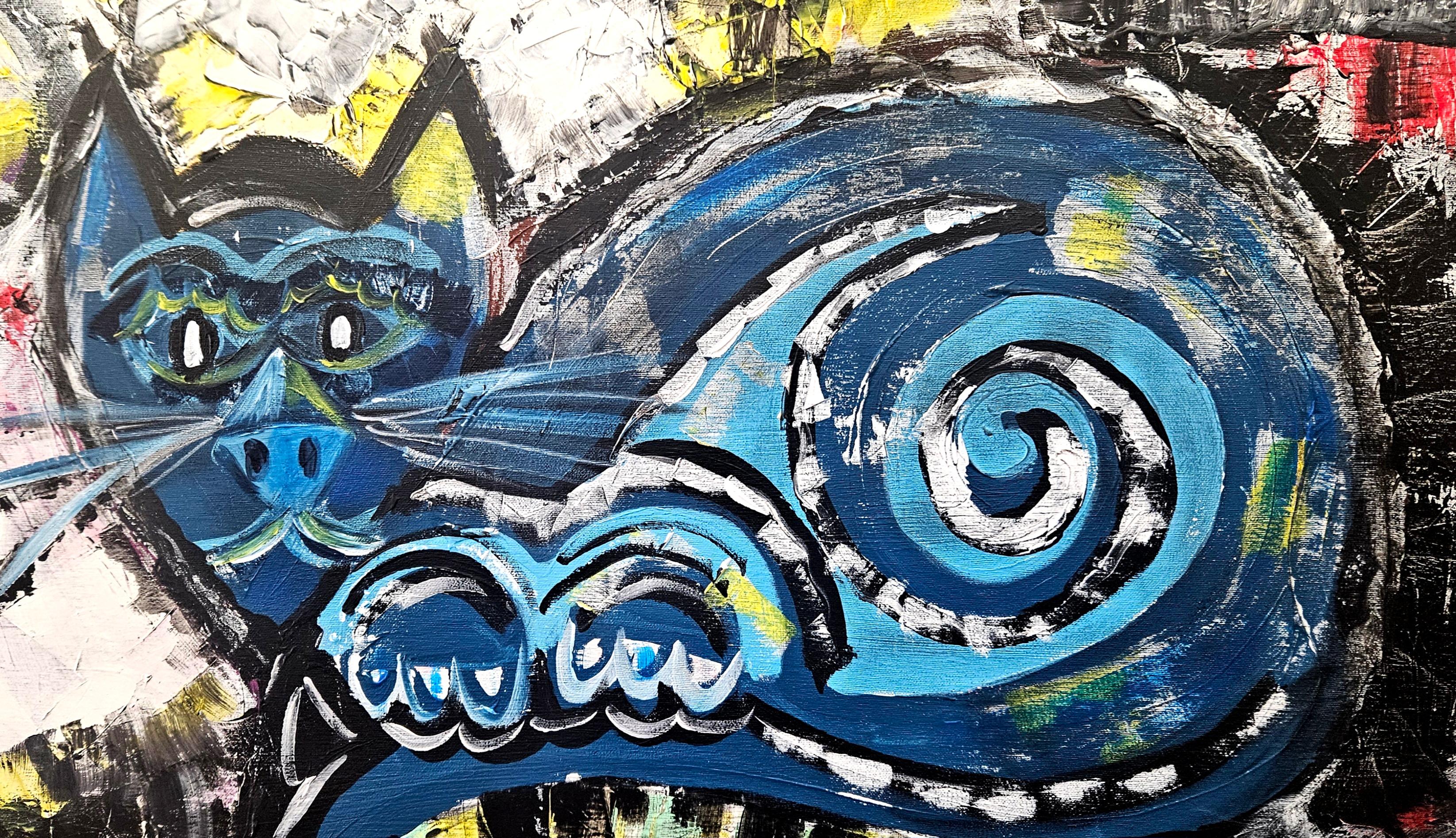 RAMON POCH. RETRATO DE  FAMILIA   acrylic painting For Sale 1