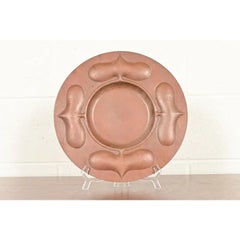 Ramon Ramirez Arts & Crafts Hammered Copper Charger Plate or Tray
