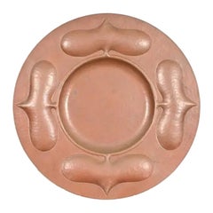 Ramon Ramirez Arts & Crafts Hammered Copper Charger Plate or Tray