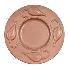 Ramon Ramirez Arts & Crafts Hammered Copper Charger Plate or Tray