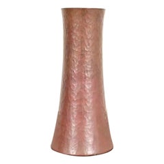 Ramon Ramirez Arts & Crafts Hammered Copper Vase