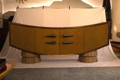 Eliseo - Large Avant-garde Mexican Hardwood and Leather, Anthropomorphic Buffet
