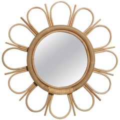 Ramona Mirror in Natural Glass by CuratedKravet