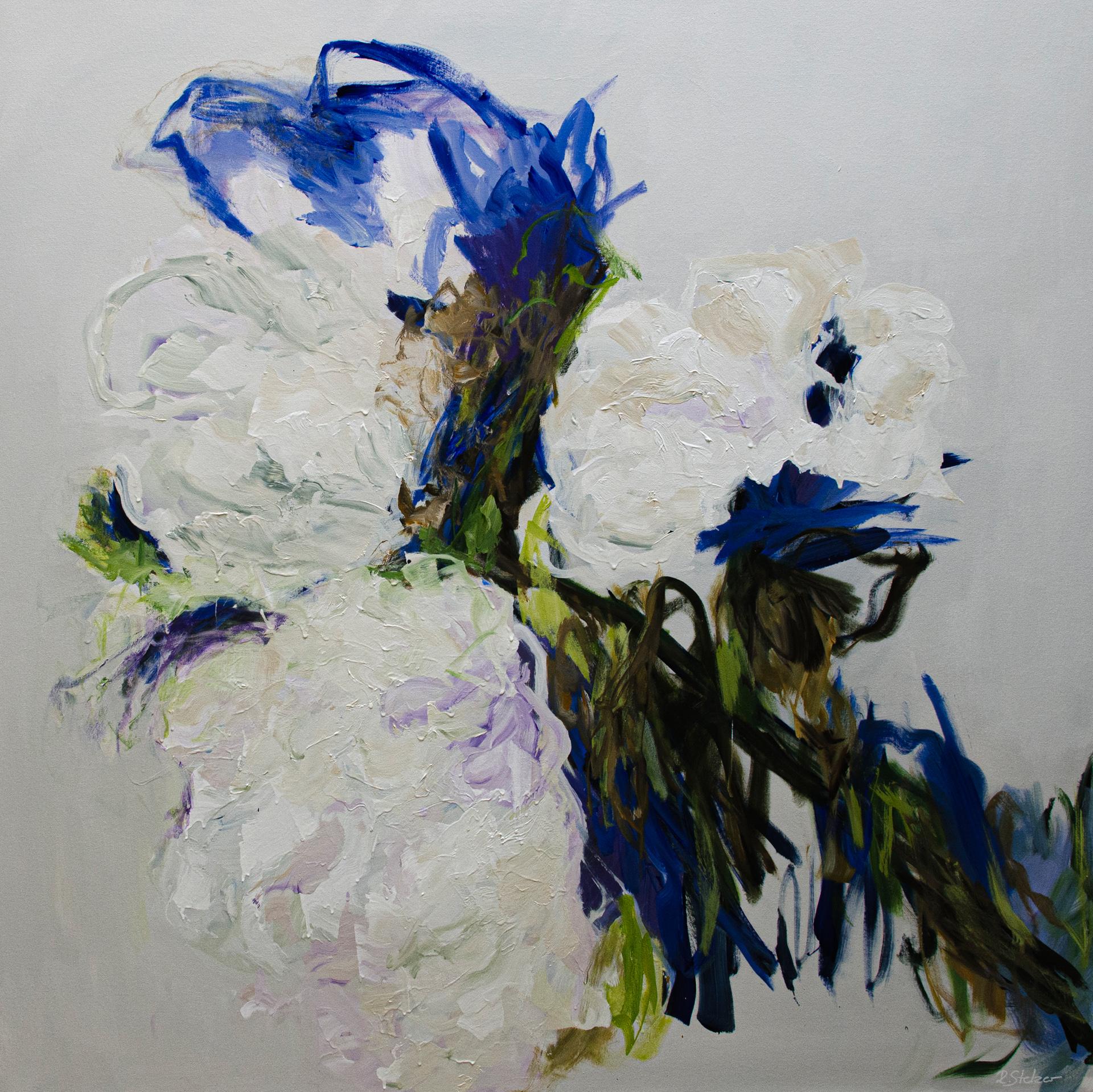 Ramona Stelzer Abstract Painting - Bloom Wild 1