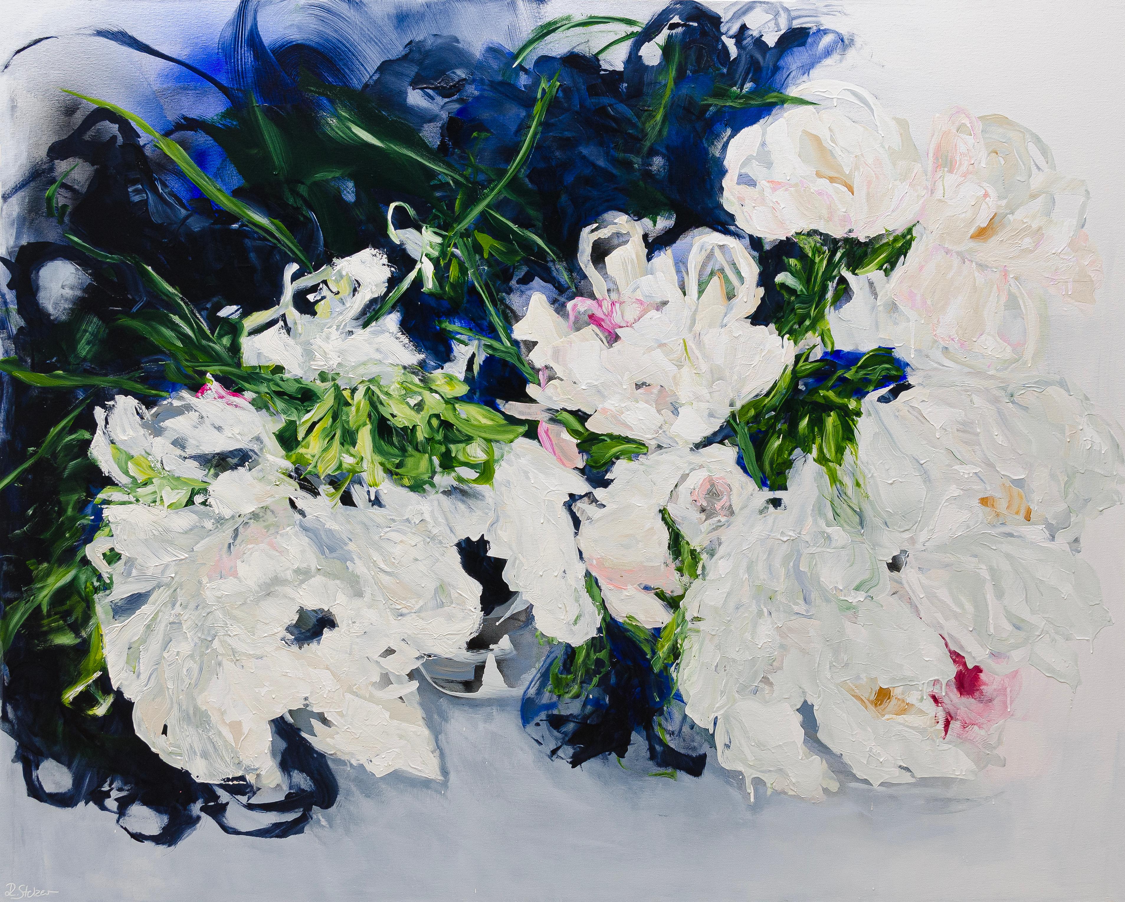 Ramona Stelzer Abstract Painting - Break into Blossom 2