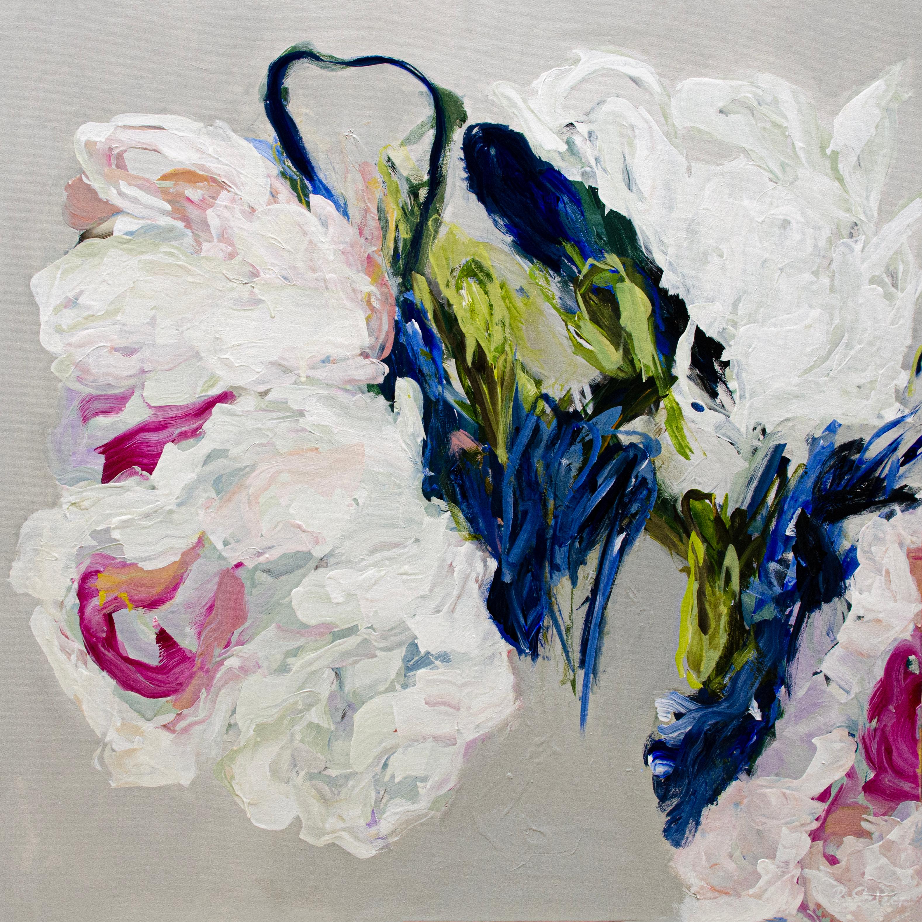 Ramona Stelzer Abstract Painting – Gedeihen 1