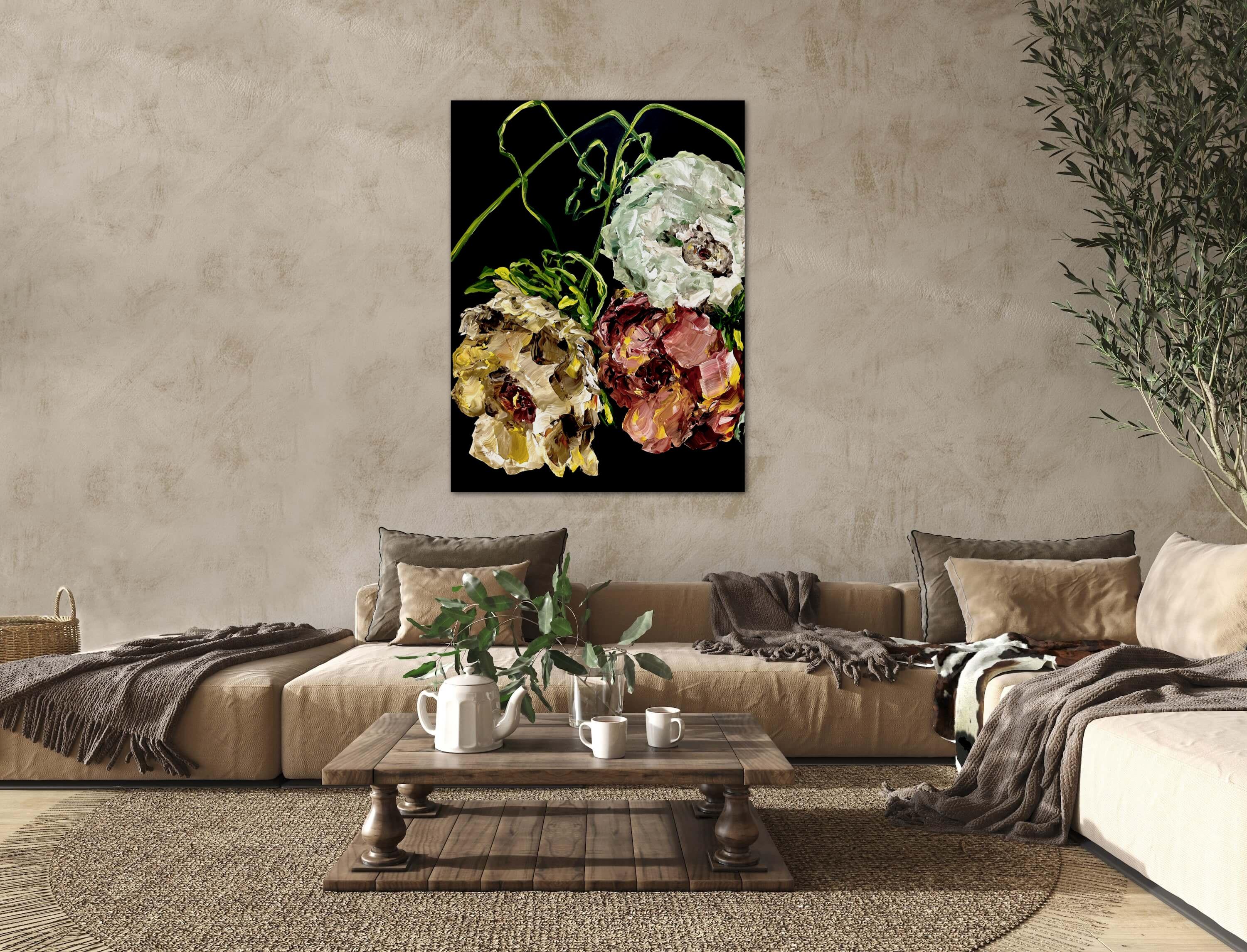 Wildy geküsst 1 (Abstrakt), Painting, von Ramona Stelzer