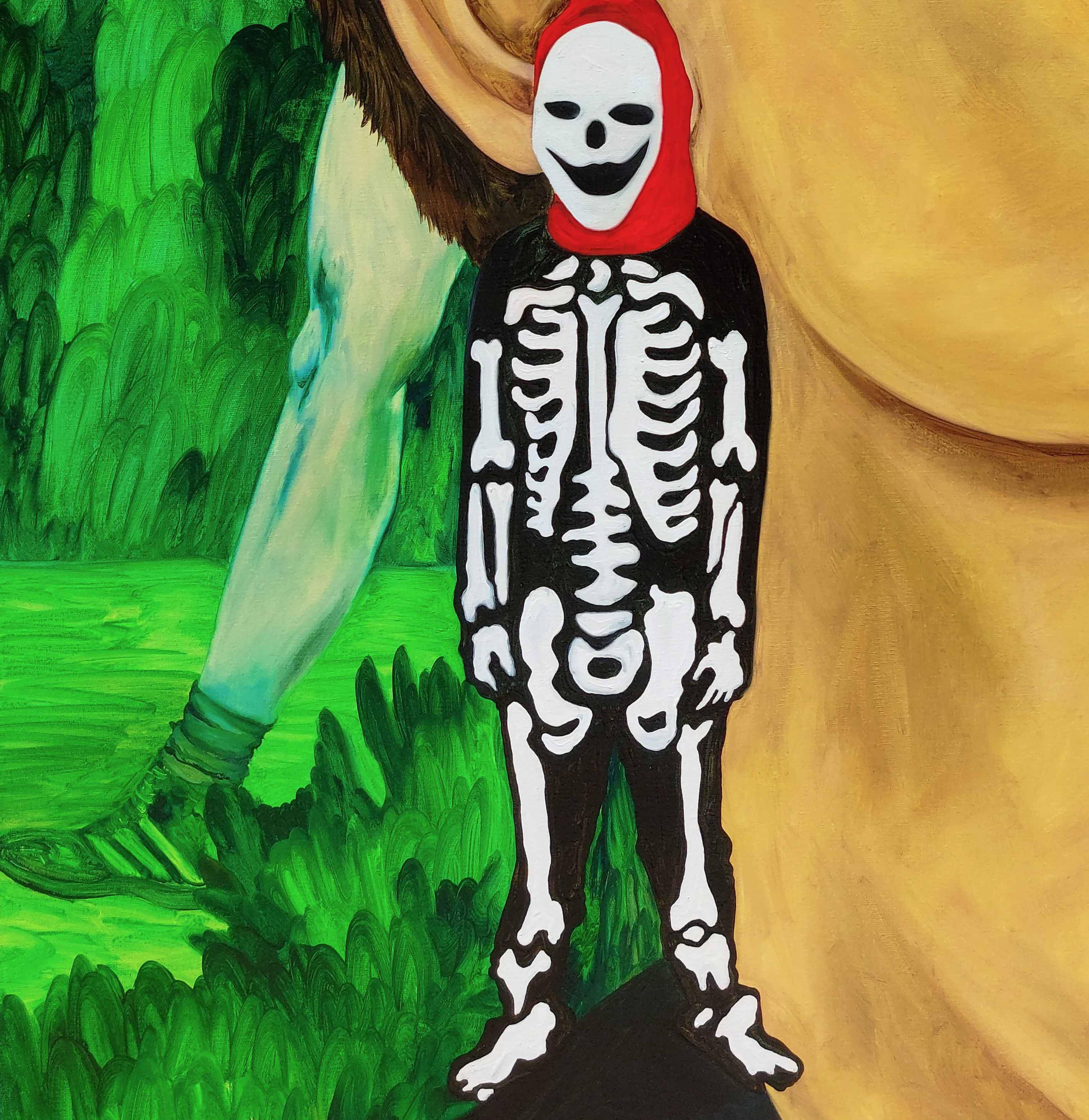 Esse lugar é repleto de mistérios, Figurative Painting For Sale 1