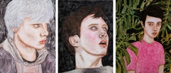 Ian, Jeremy Abbott and Adam, Triptych. Portraits