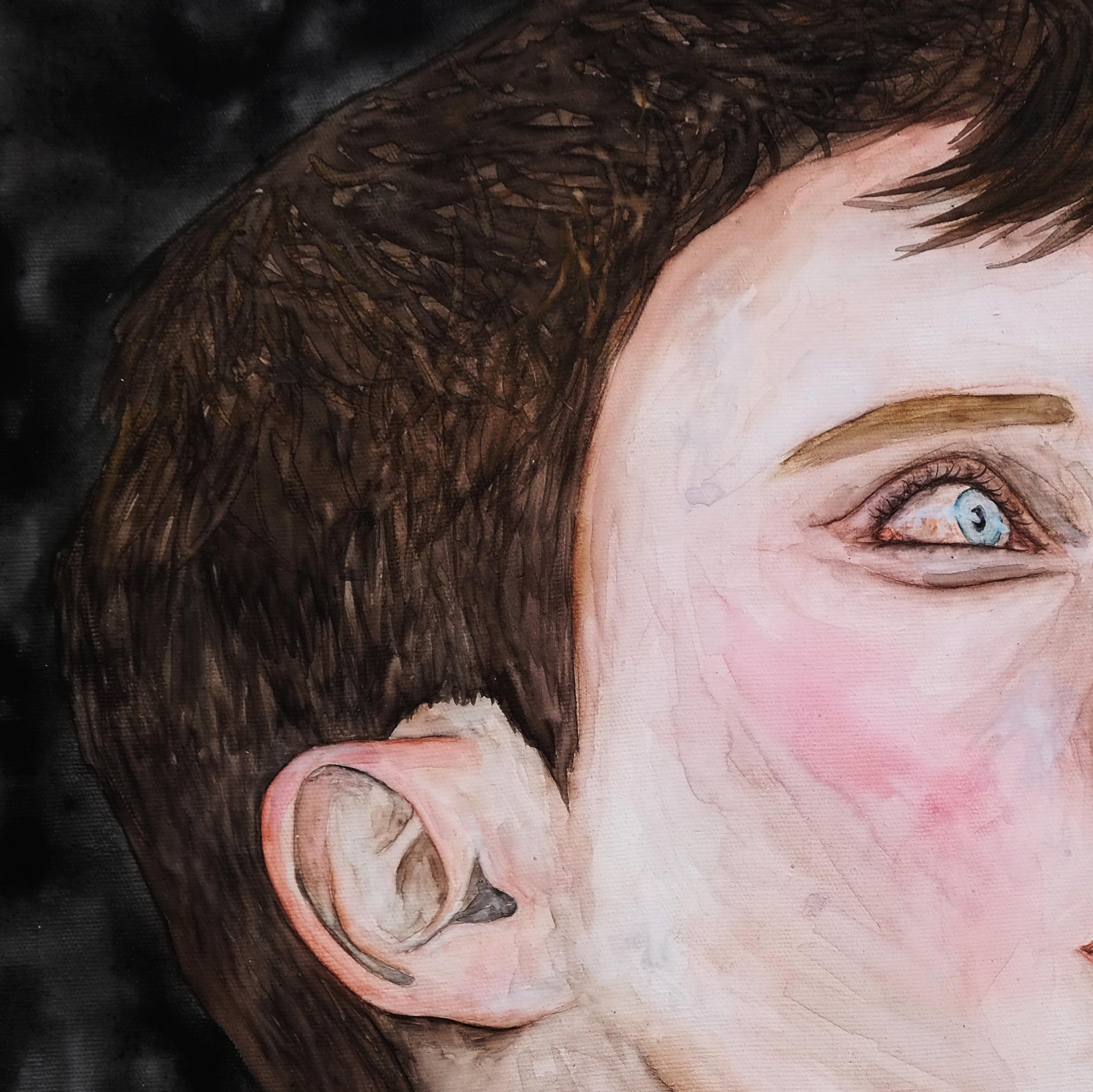 Jeremy Abbott, peinture de portrait - Contemporain Painting par Ramonn Vieitez de Lima