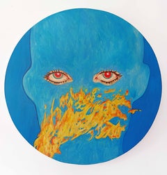 Qué bonita forma de quemar, Pintura Figurativa