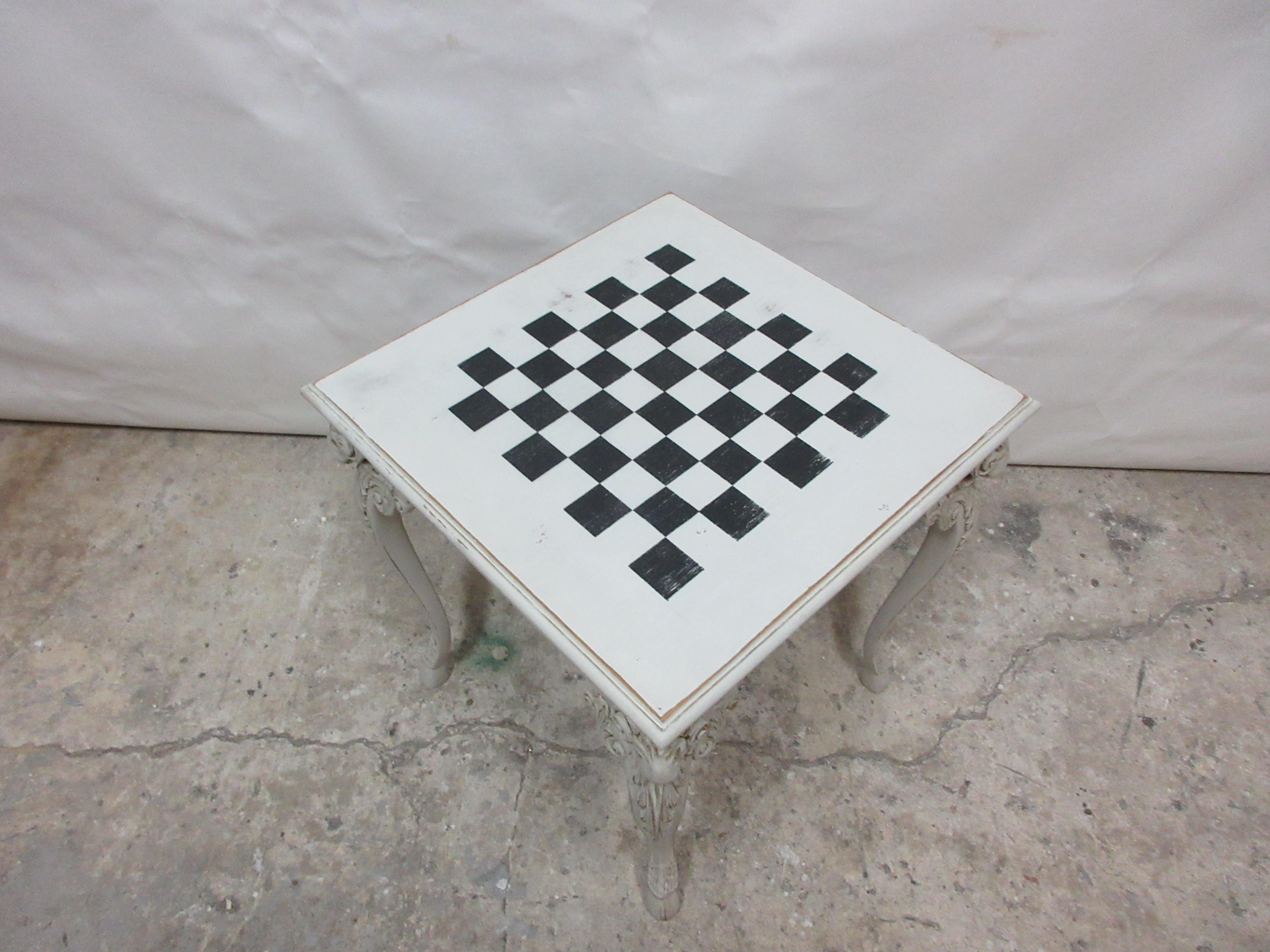 Mid-20th Century Rams Head Chess Table