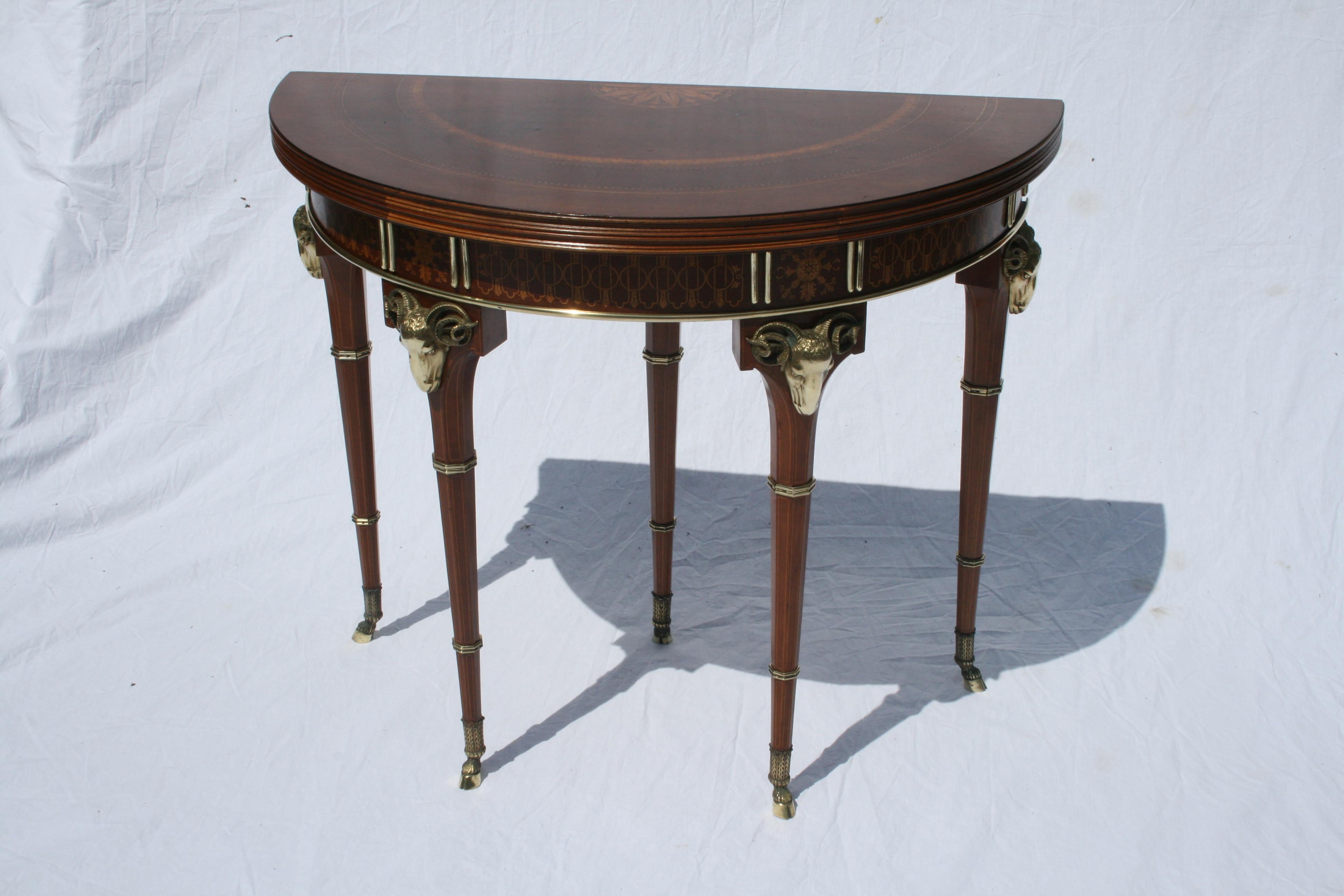 Regency Rams Head Mounted Card Table