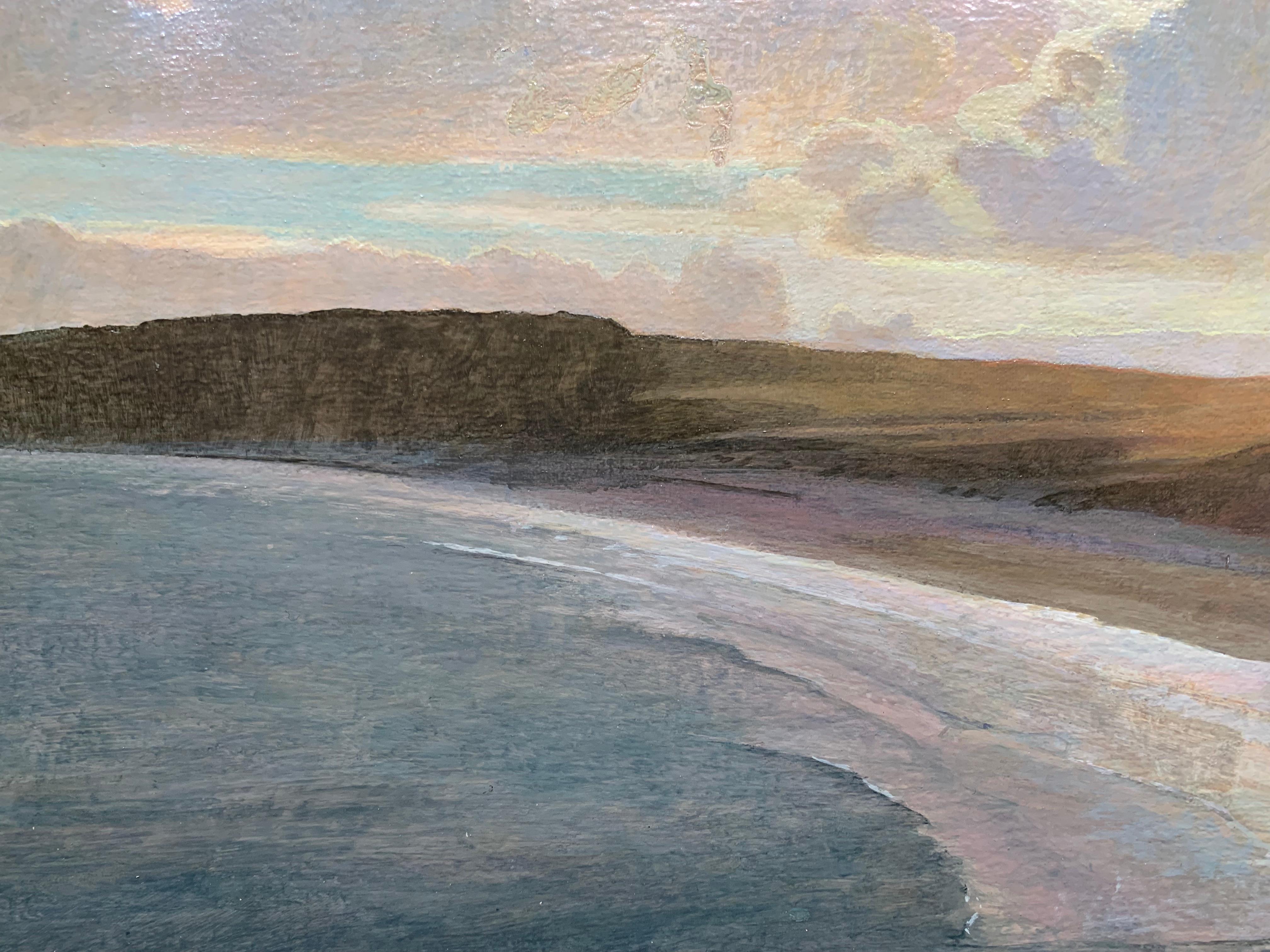 Hushinish, West Harris (Scotland seascape) - Painting by Ramsay Gibb