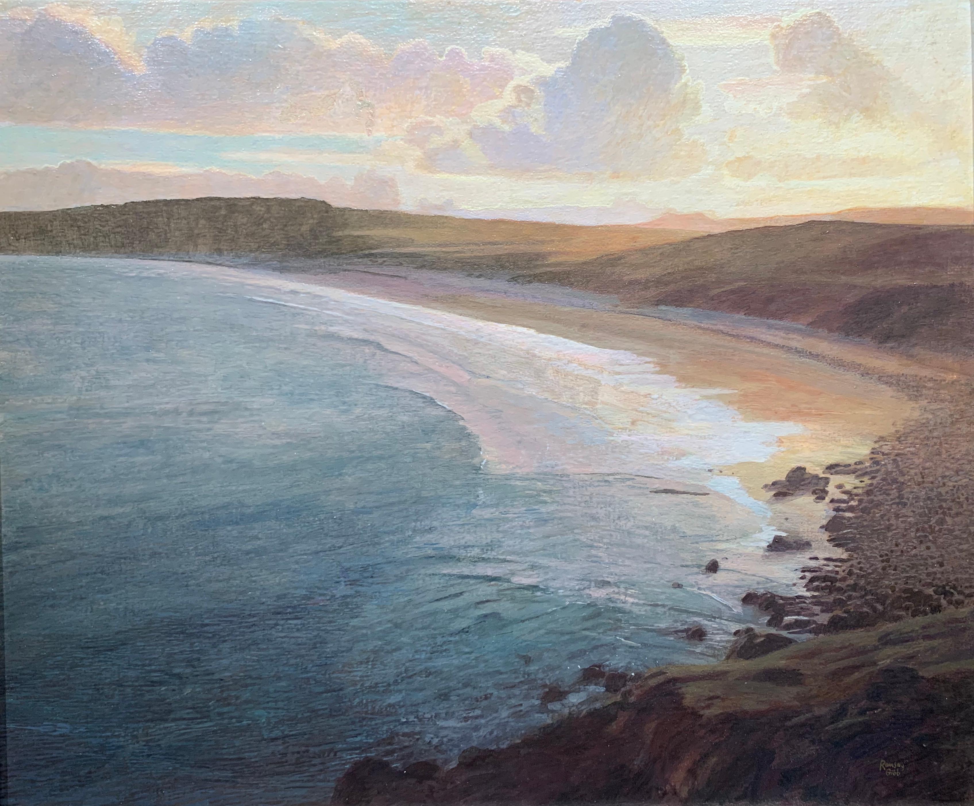 Ramsay Gibb Landscape Painting - Hushinish, West Harris (Scotland seascape)