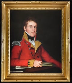 Regency Portrait of an Officer in Uniform c.1815, Gentleman, British Military
