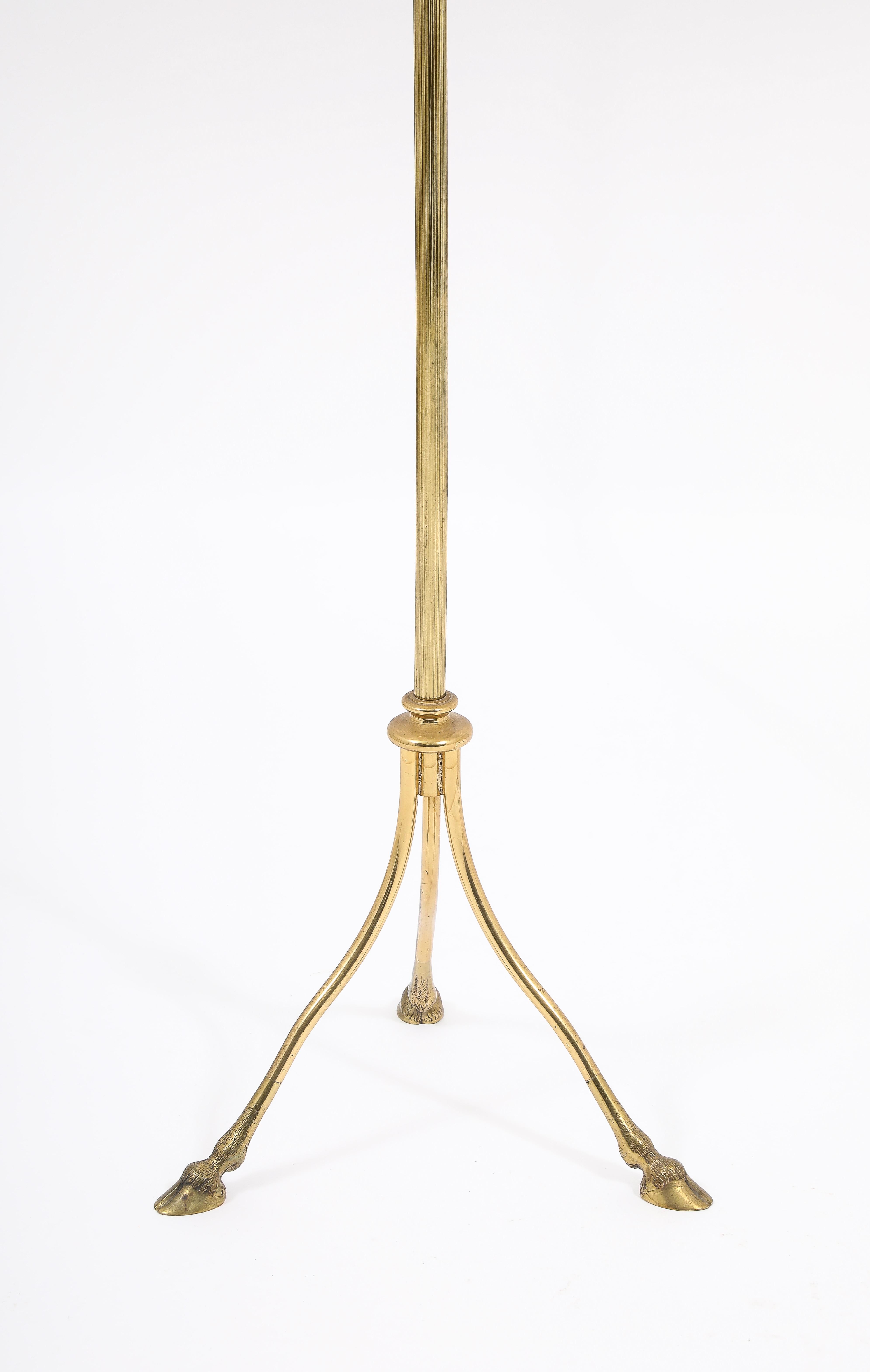 Mid-Century Modern Ramsey “Hooves” Floor Lamps, France 1950's For Sale