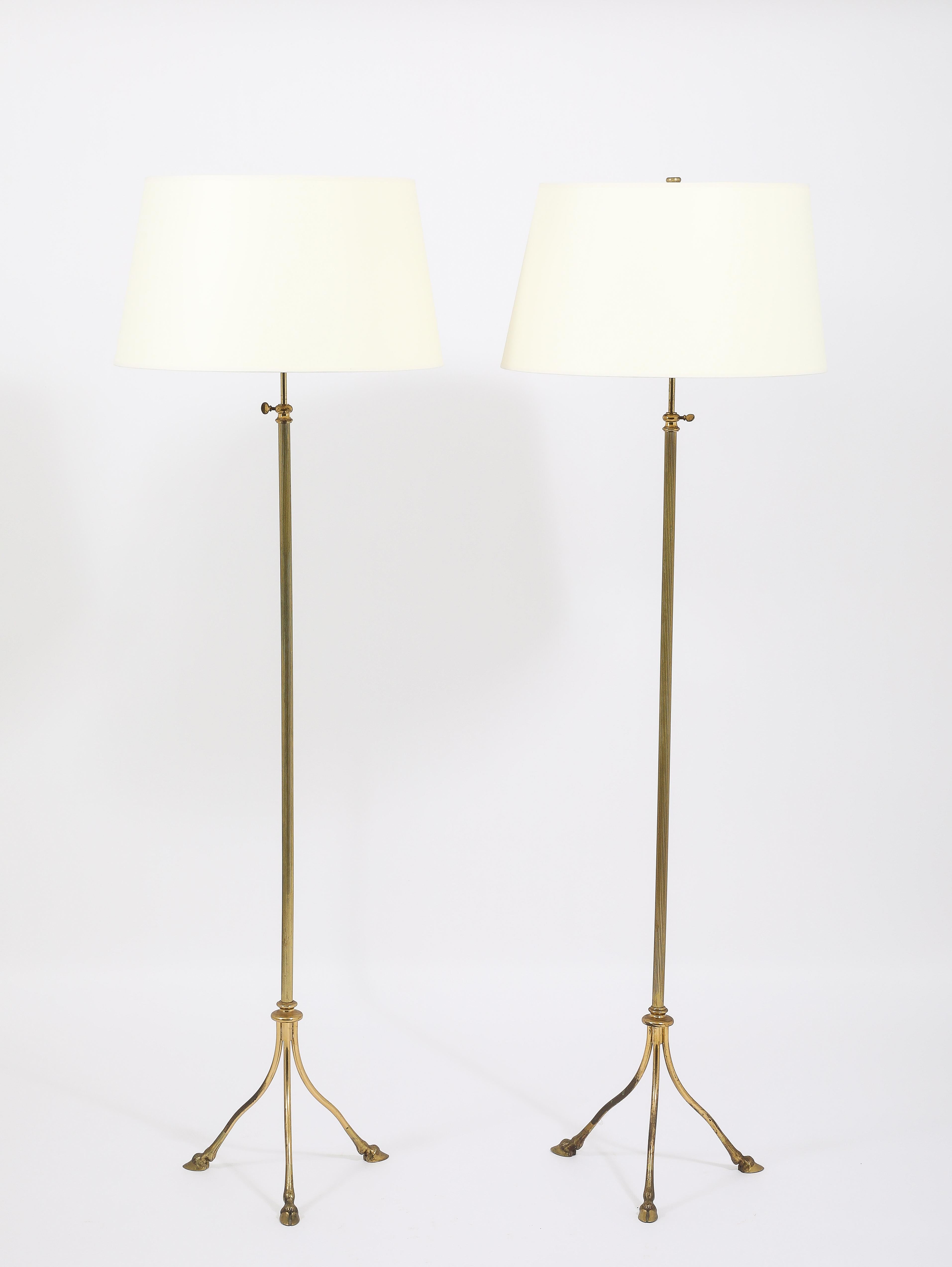 Ramsey “Hooves” Floor Lamps, France 1950's In Good Condition For Sale In New York, NY
