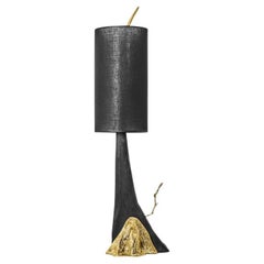 Ramum – Brass and Wood Table Lamp with Organic Design