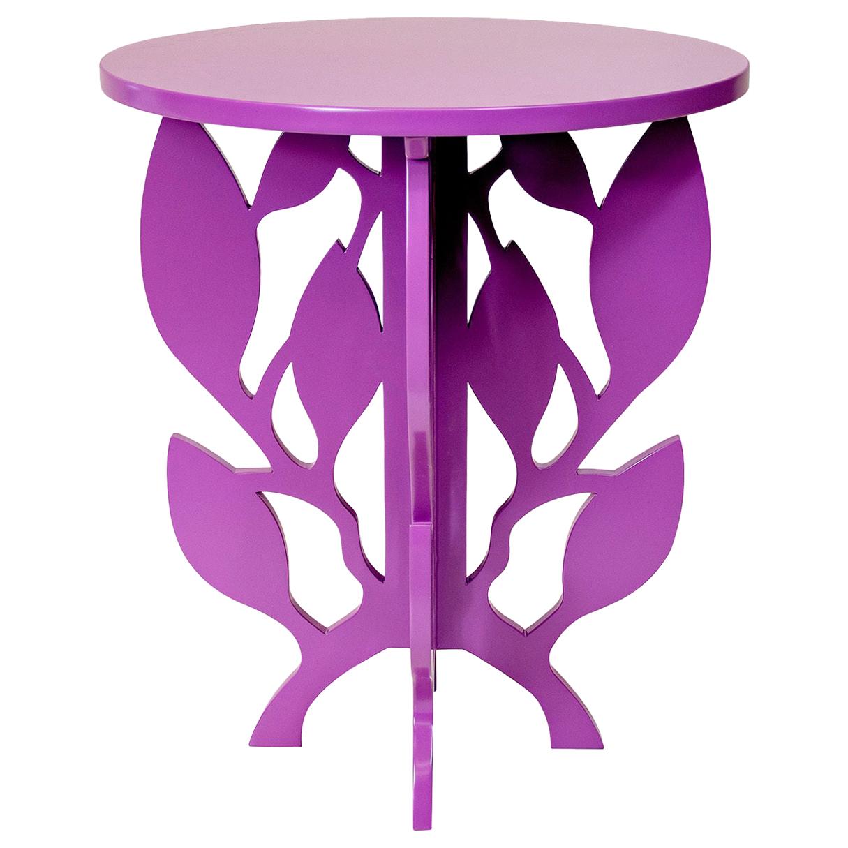 Ramy Purple Side Table by Giannella Ventura