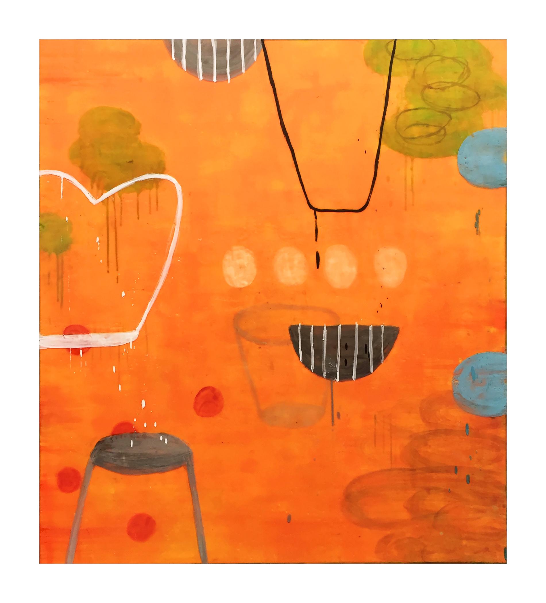 Untitled NZ 256 - Painting by Rana Rochat