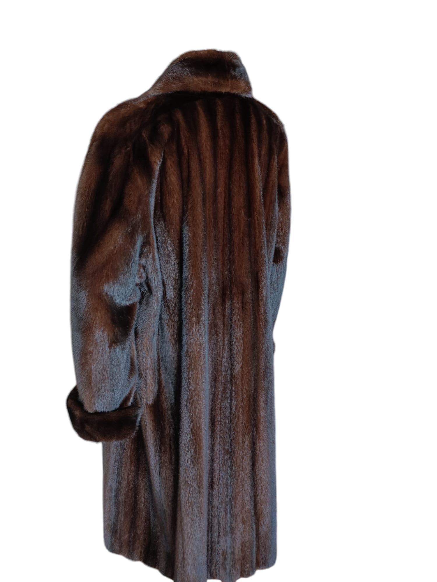 Brand new Ranch Mink Fur Full Length Coat (Size 14 - L) For Sale 13