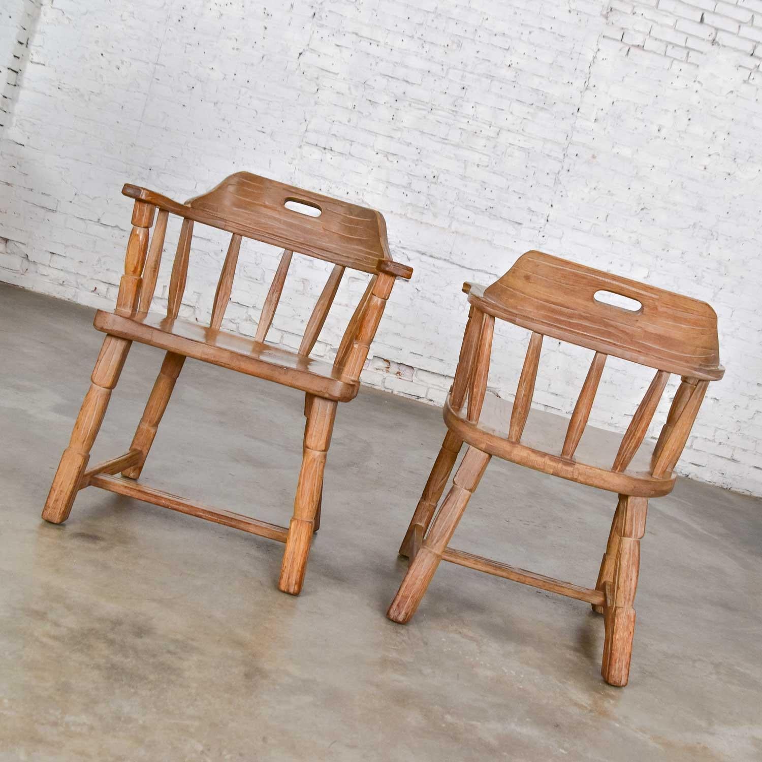 oak captains chair