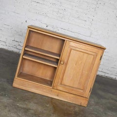 Ranch Oak End Table Cabinet or Nightstand with Natural Oak Finish by A. Brandt
