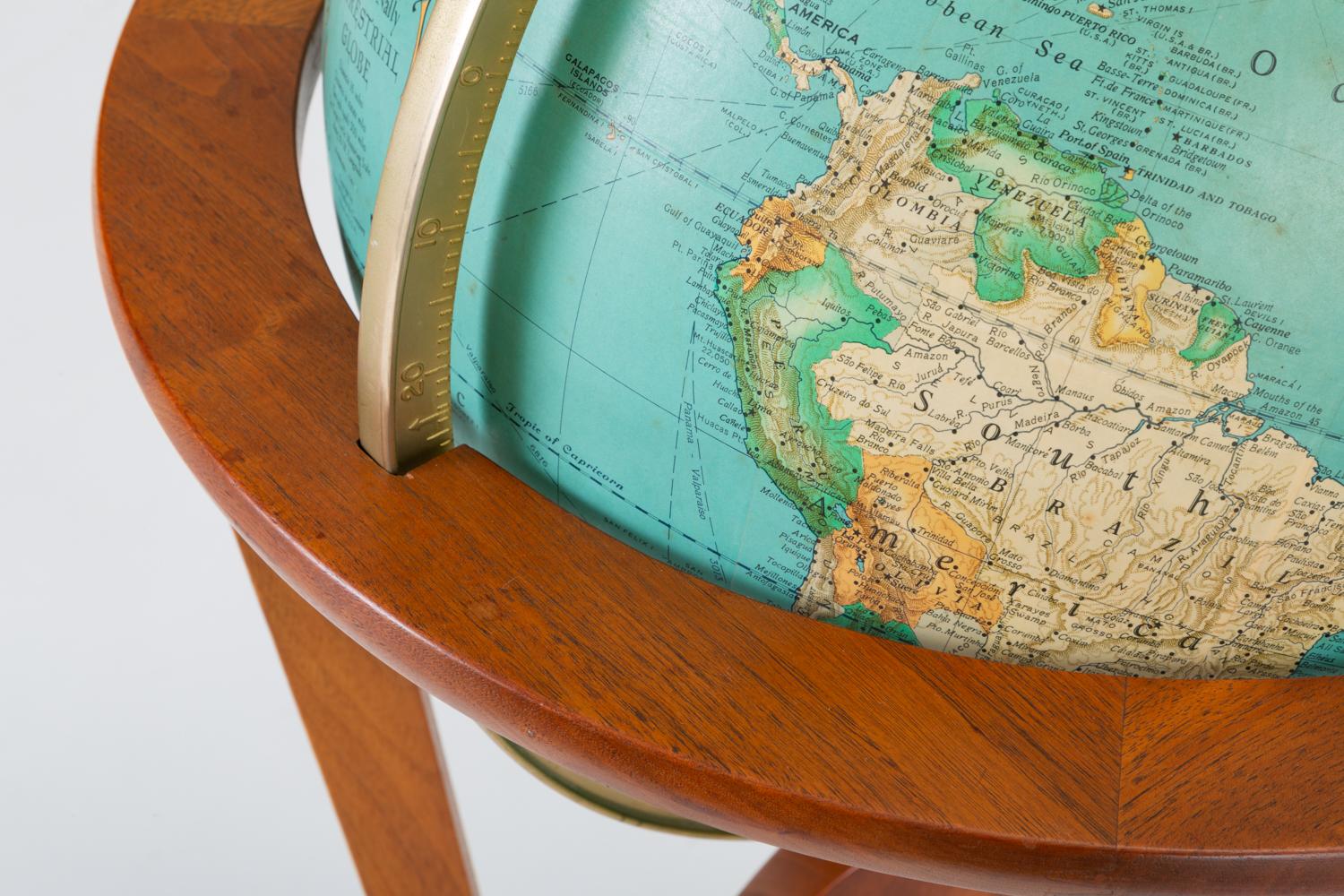 Rand McNally “Cosmopolitan” Globe with Stand by Edward Wormley 4