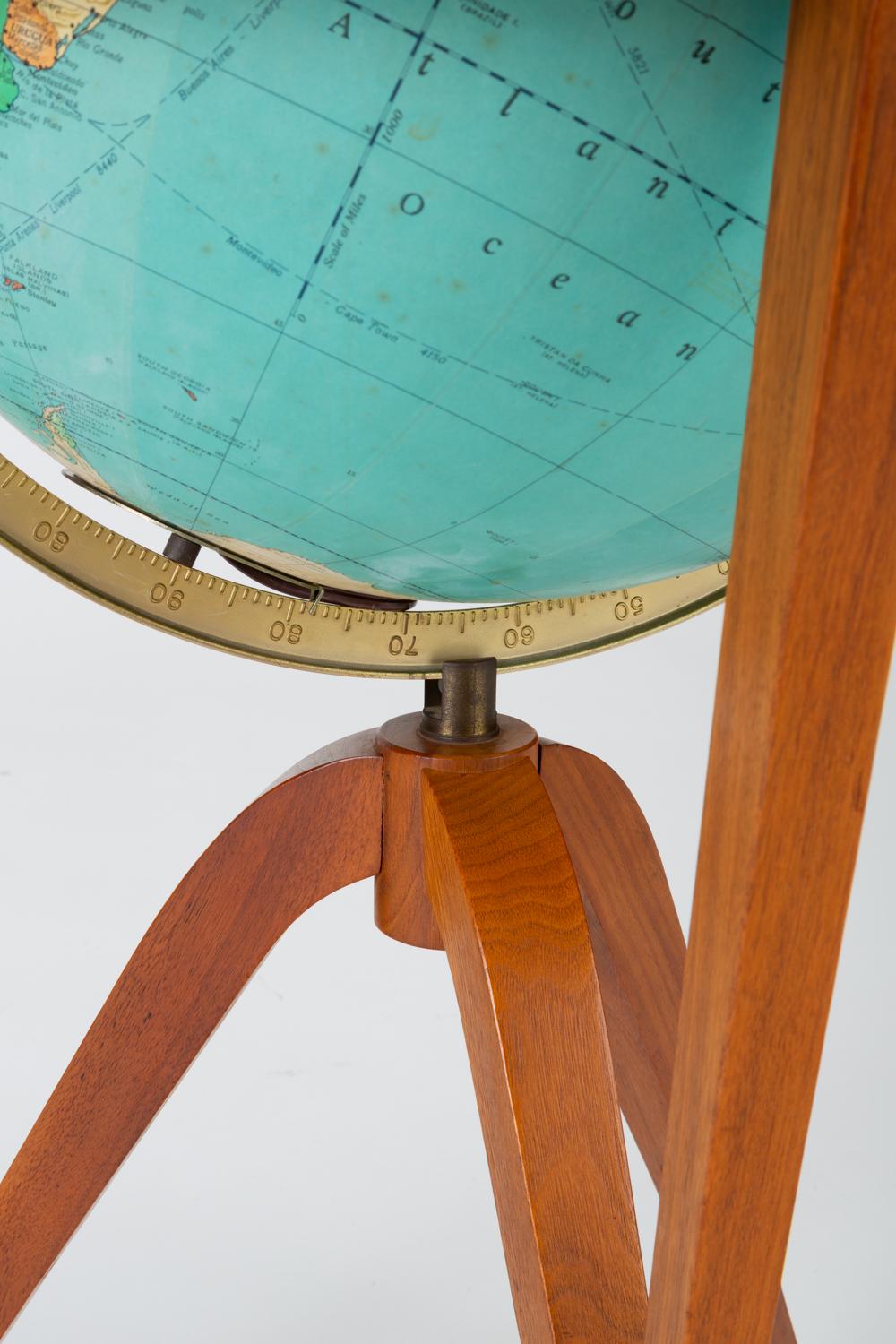 Rand McNally “Cosmopolitan” Globe with Stand by Edward Wormley 1