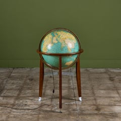 Rand McNally Illuminated Globe with Stand by Edward Wormley